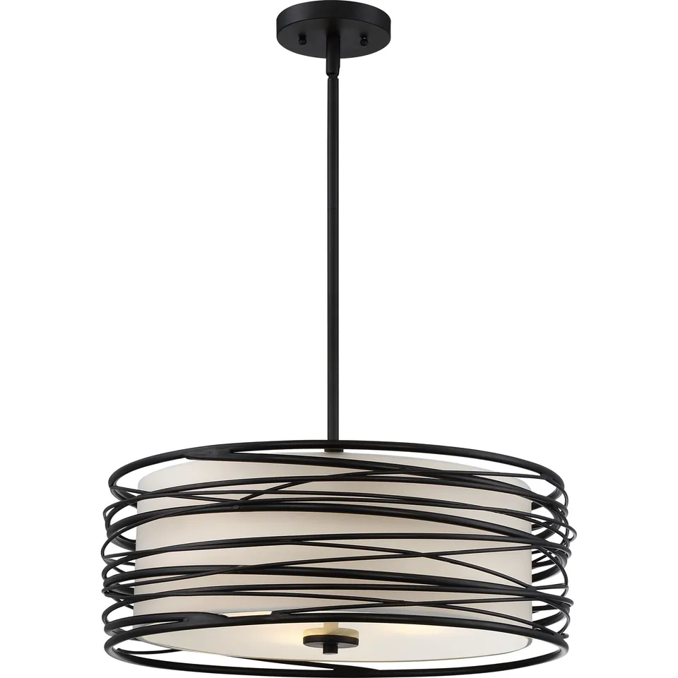 Quoizel Spiral Pendant závěsné svítídlo světlá zlatá