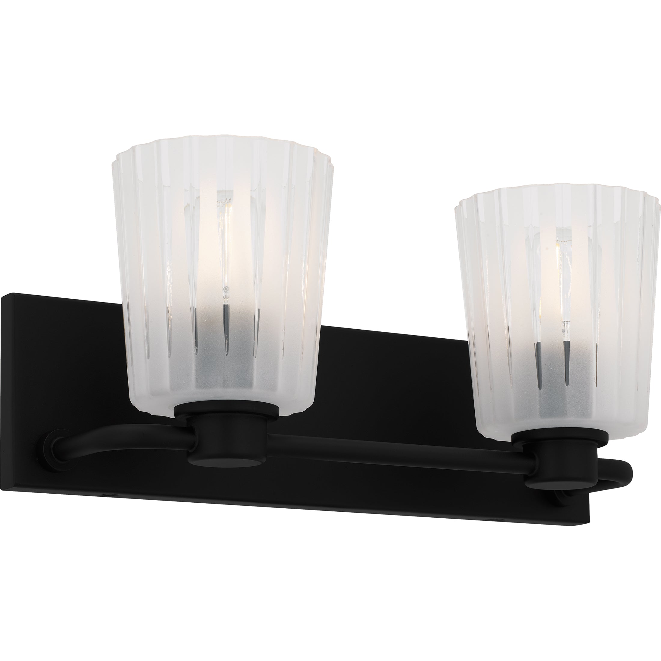 Quoizel Gray Bath Light koupelnové svítidlo 2 světla černé