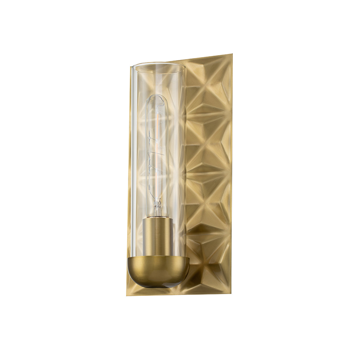 Gilded Nola Alpha 1 Light nástěnné svítidlo mosaz