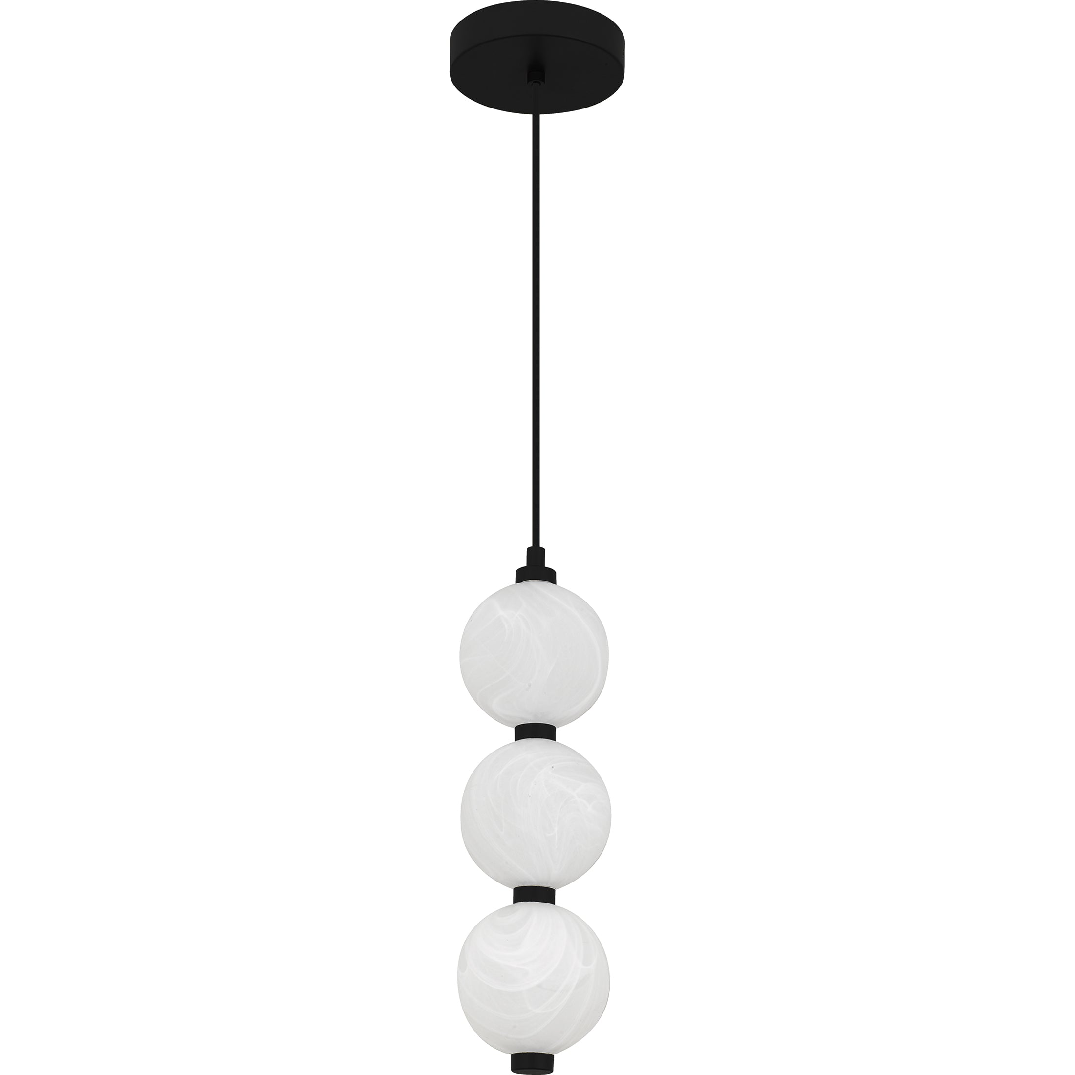 Quoizel Clarendon závěsné svítidlo Matte Black