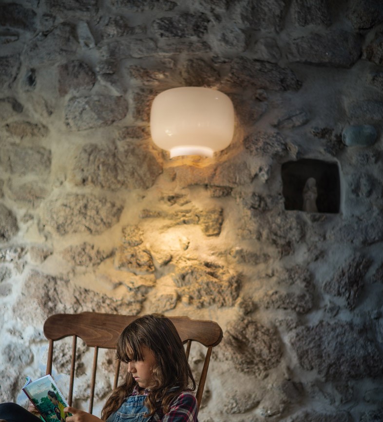 Foscarini Chouchin Semi nástěnné svítidlo sklo teplé