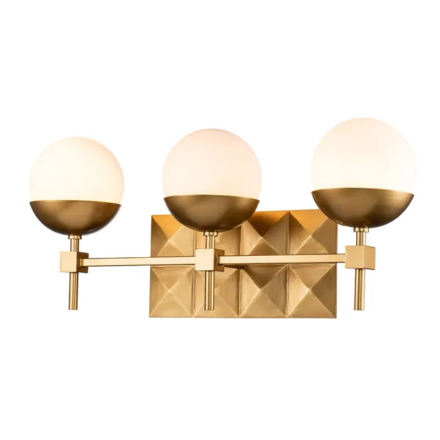 Gilded Nola Deco 3 koupelnové svítlo lakované zlato