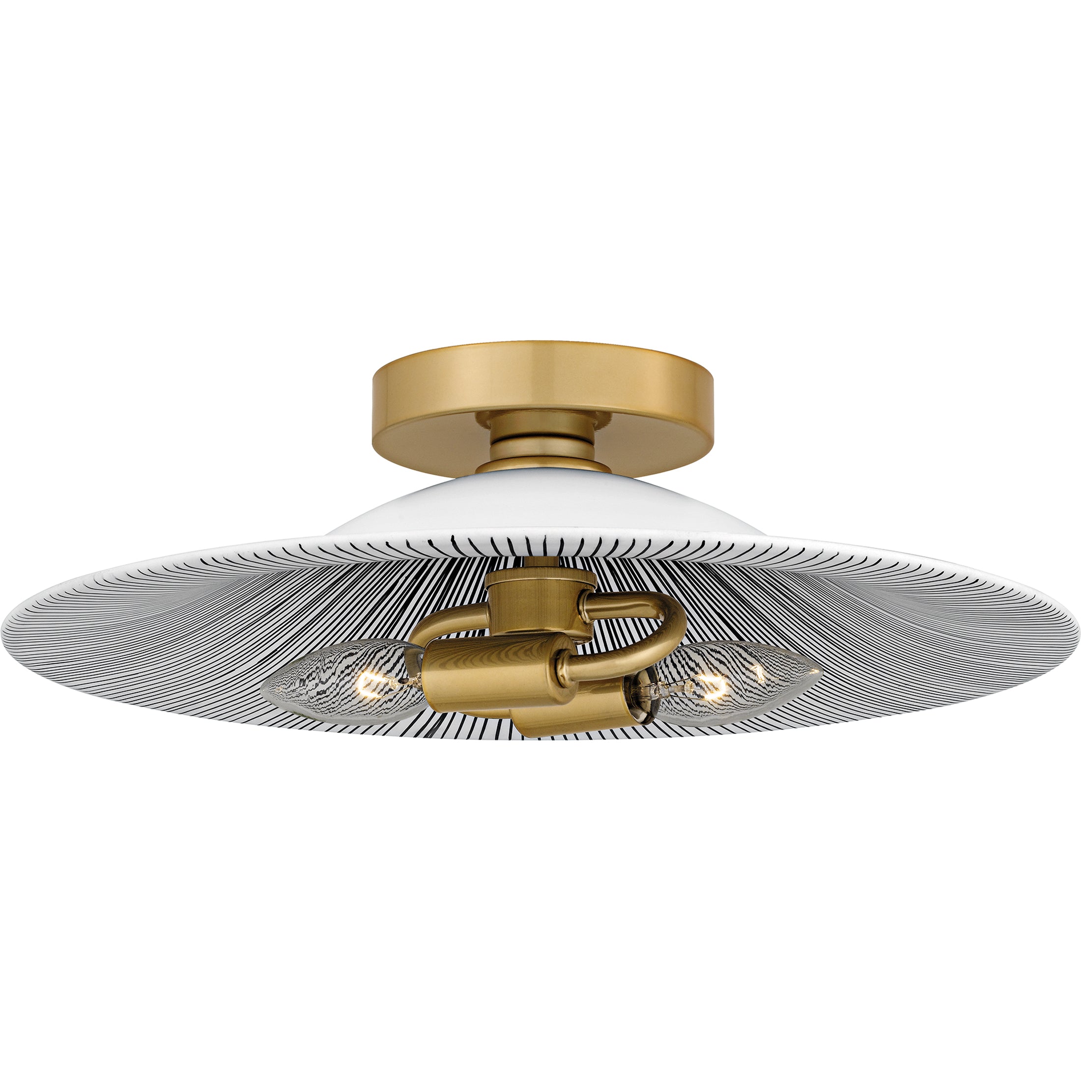 Quoizel Indigo stropnice Light Gold bílé stínidlo