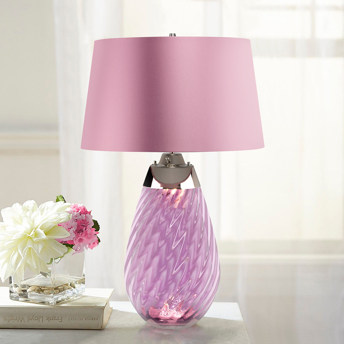 Gilded Nola Lena Large stolní lampa švestková