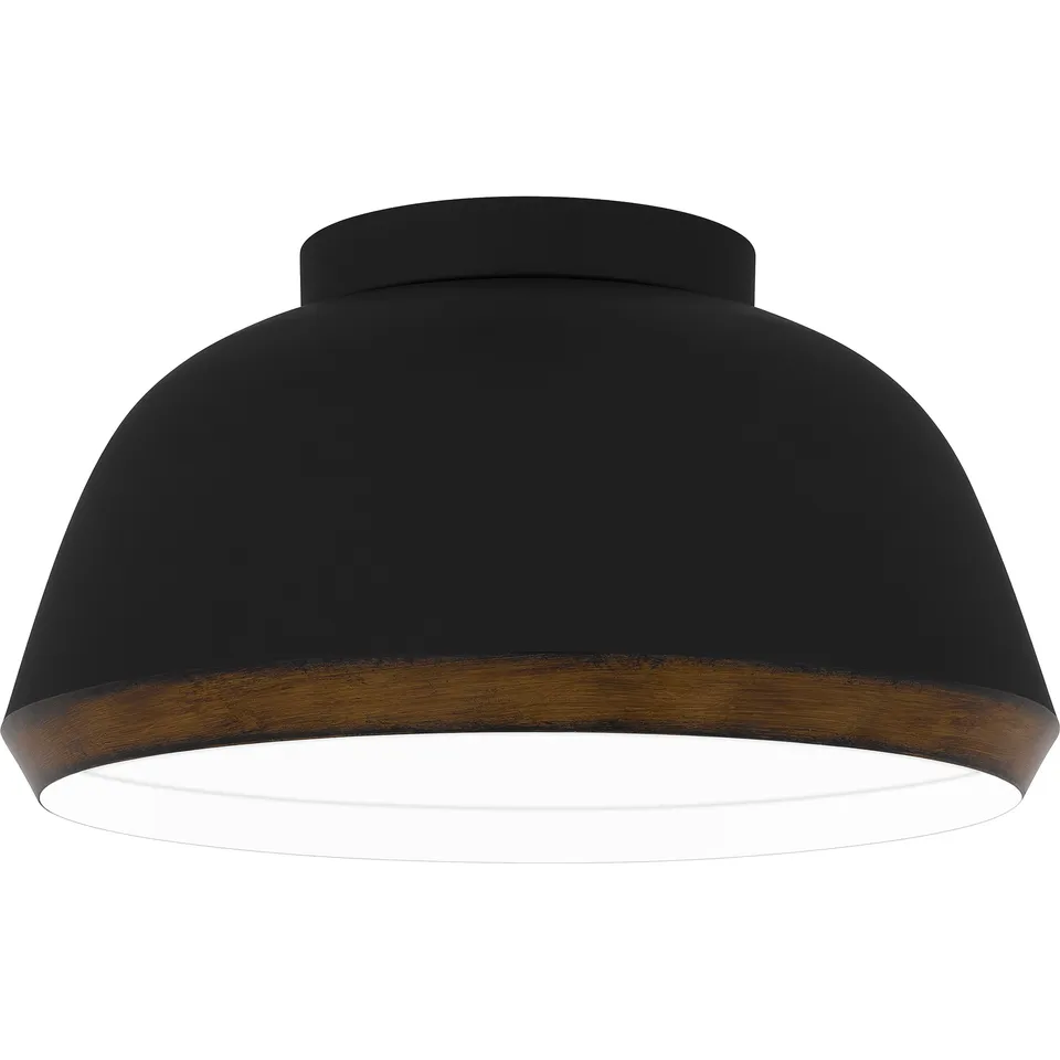 Quoizel Tamara Flush Mount stropní svítídlo black kovové