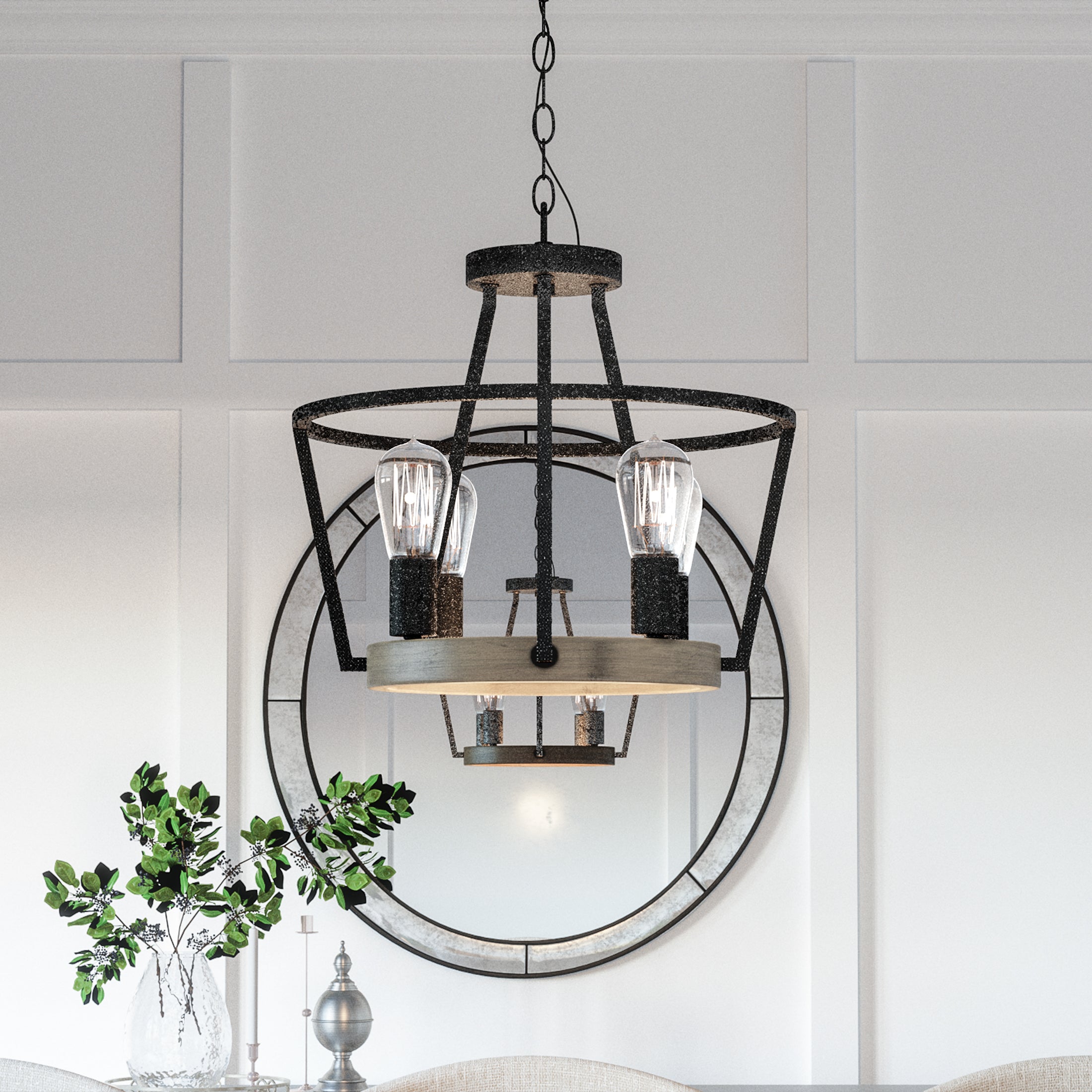 Quoizel Brockton Pendant svítidlo Grey Ash 17,5"