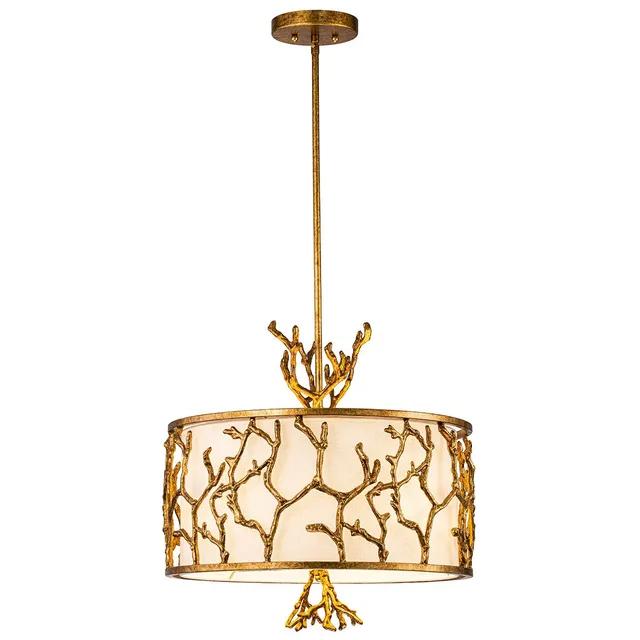 Gilded Nola Coral závěsný lustr zlatý