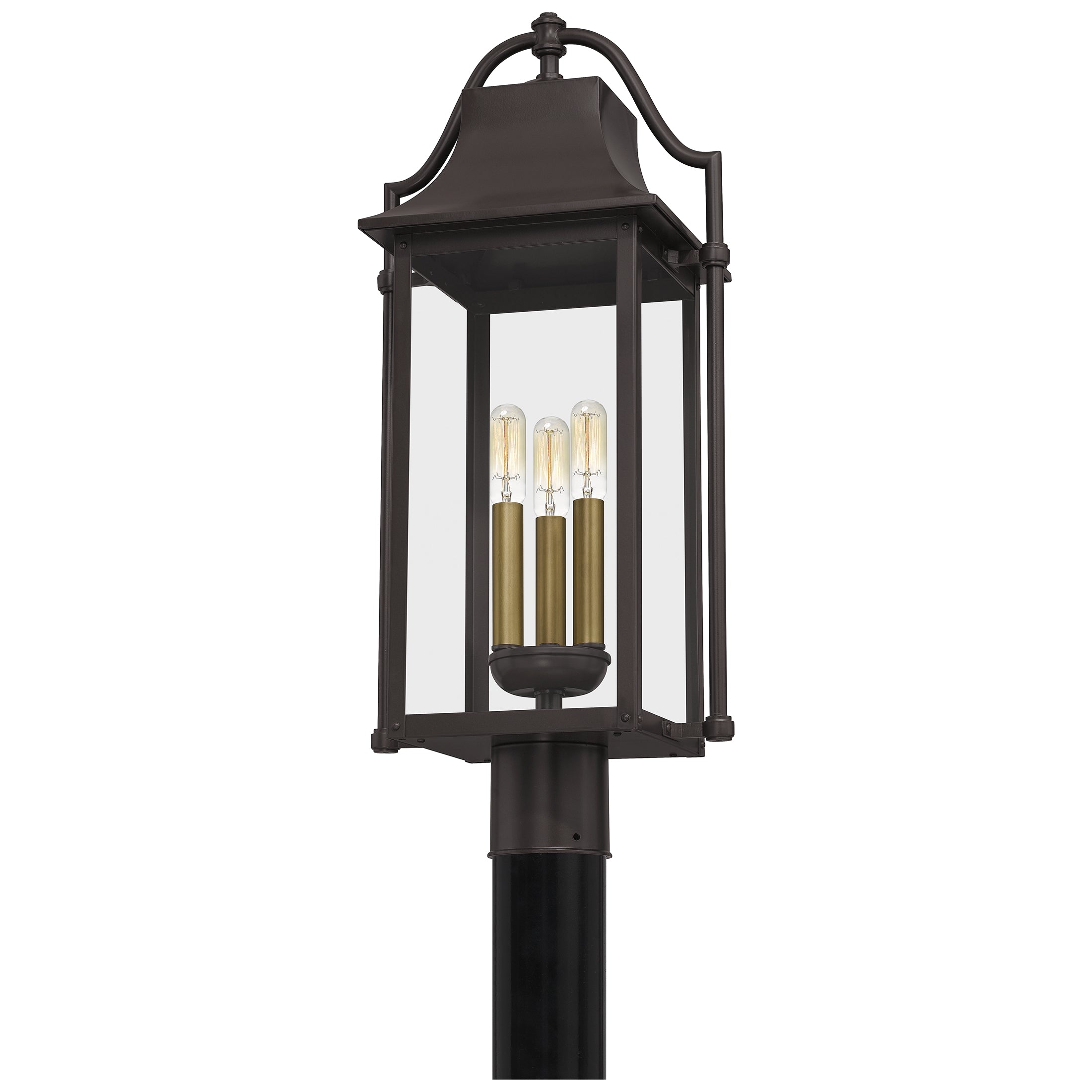Quoizel Manning sloupová lampa Western Bronze venkovní