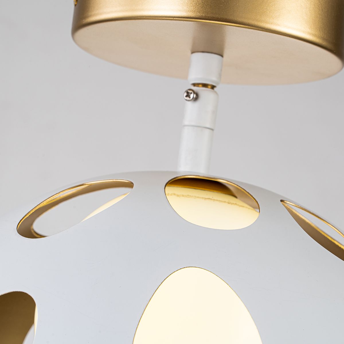 Gilded Nola Pebbles závěsné svítidlo bílá zlato 25 cm