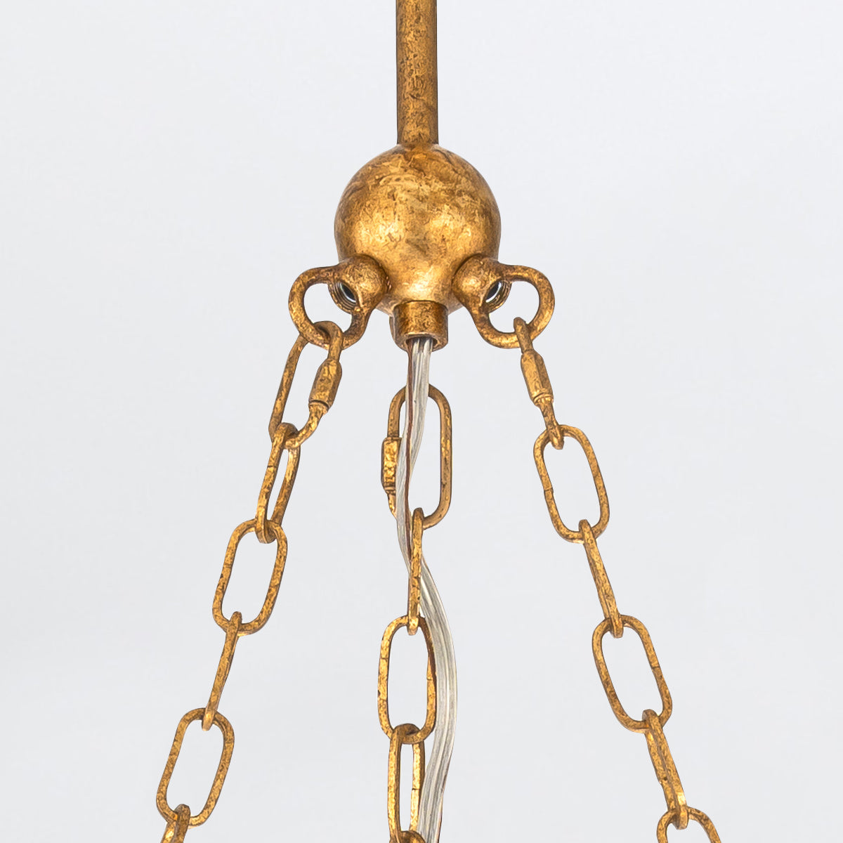 Gilded Nola Kristy 3světelný lustr antique gold