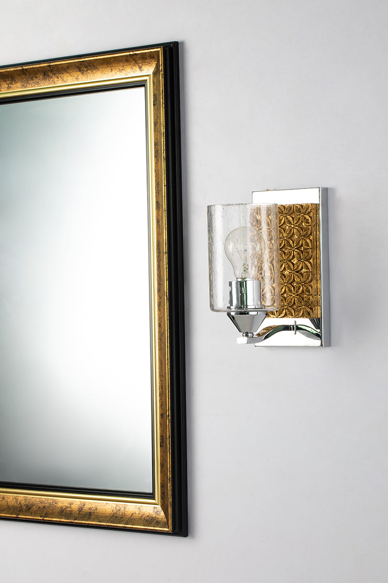 Gilded Nola Arcadia 1 Light koupelnové svítídlo čiré sklo