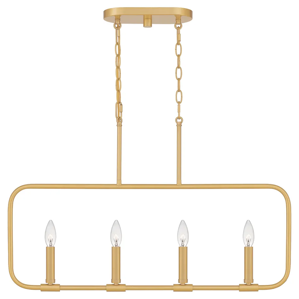 Quoizel Abner Island Light lustr aged brass