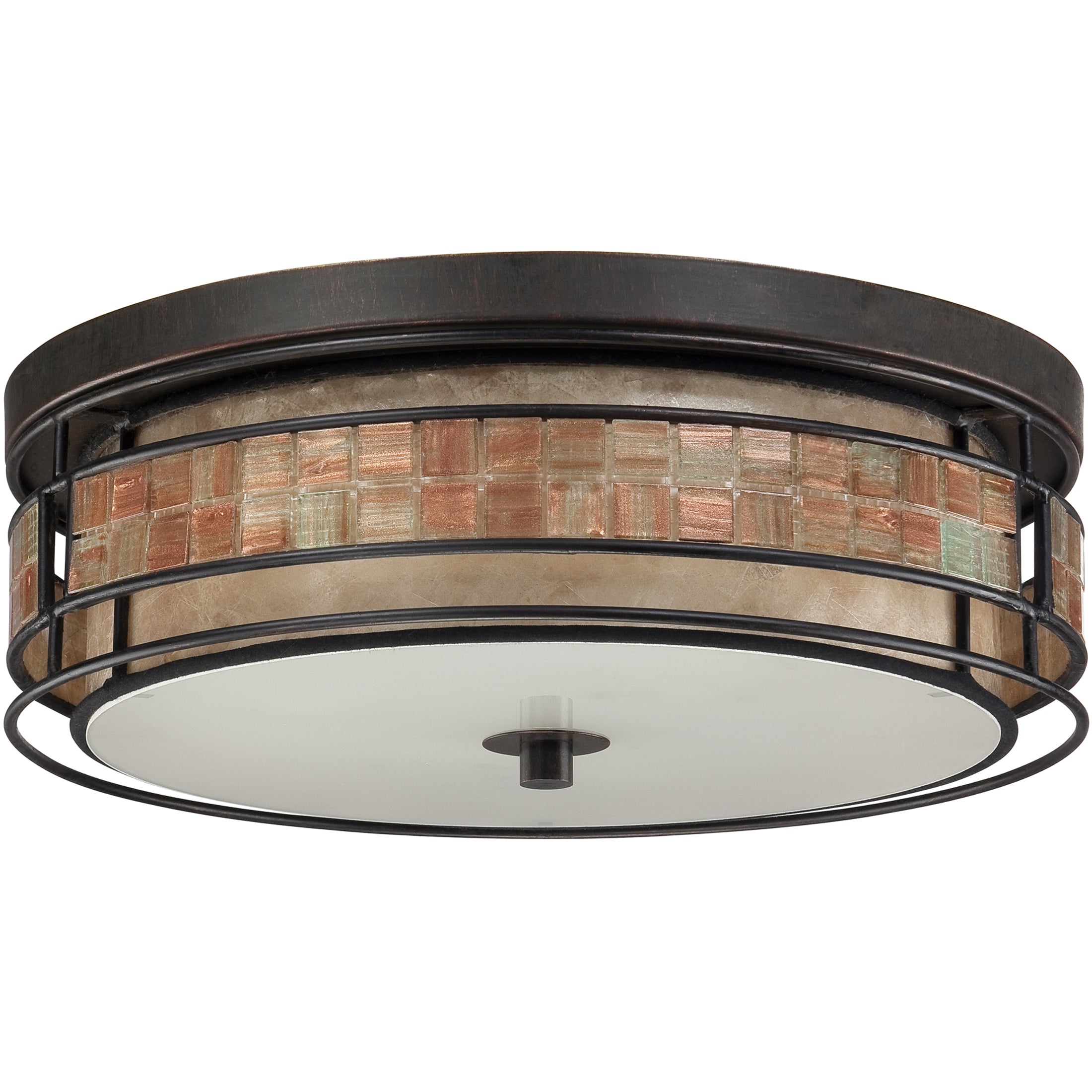 Quoizel Laguna Flush Mount stropní světlo měď slída