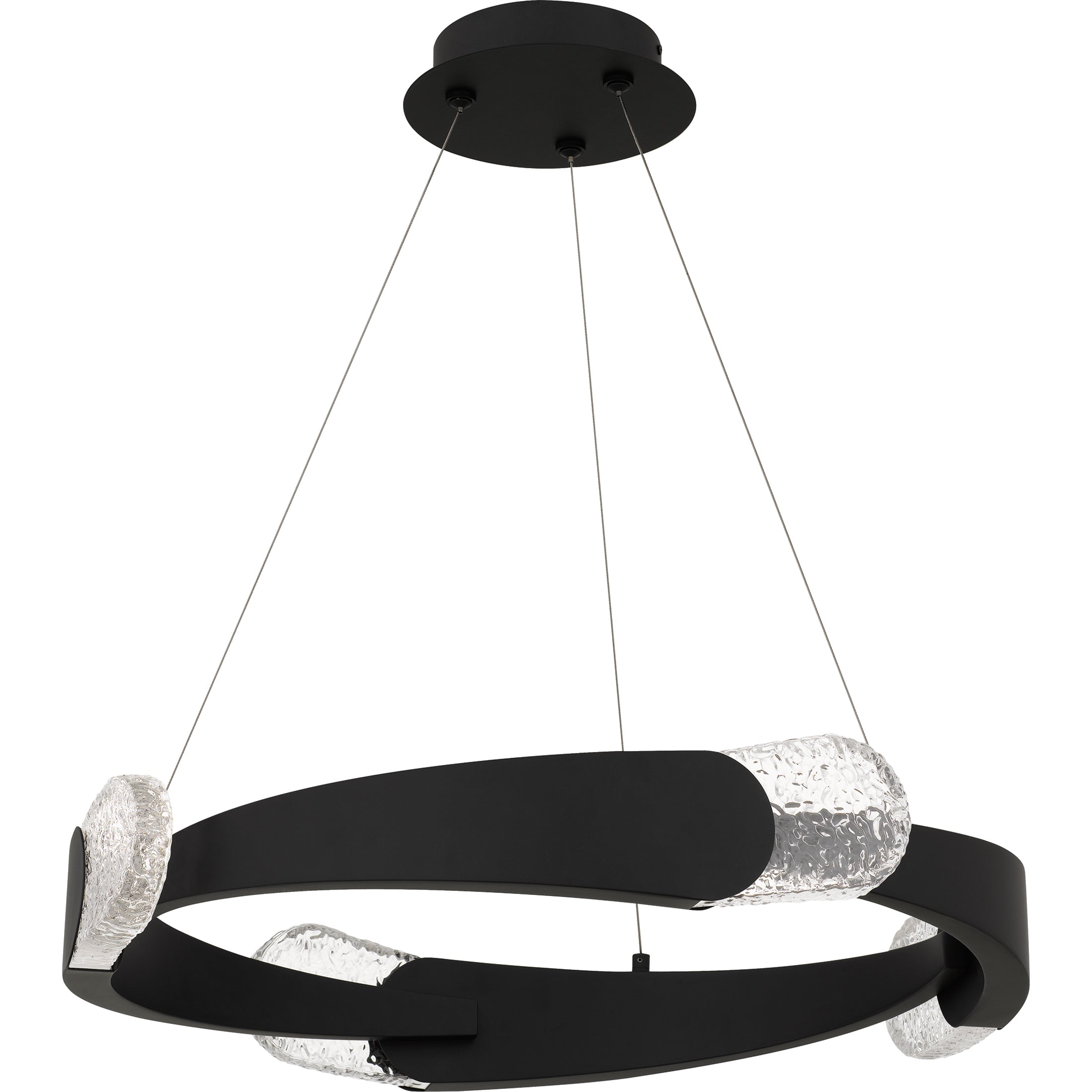 Quoizel Saffron závěsné svítidlo Matte Black LED