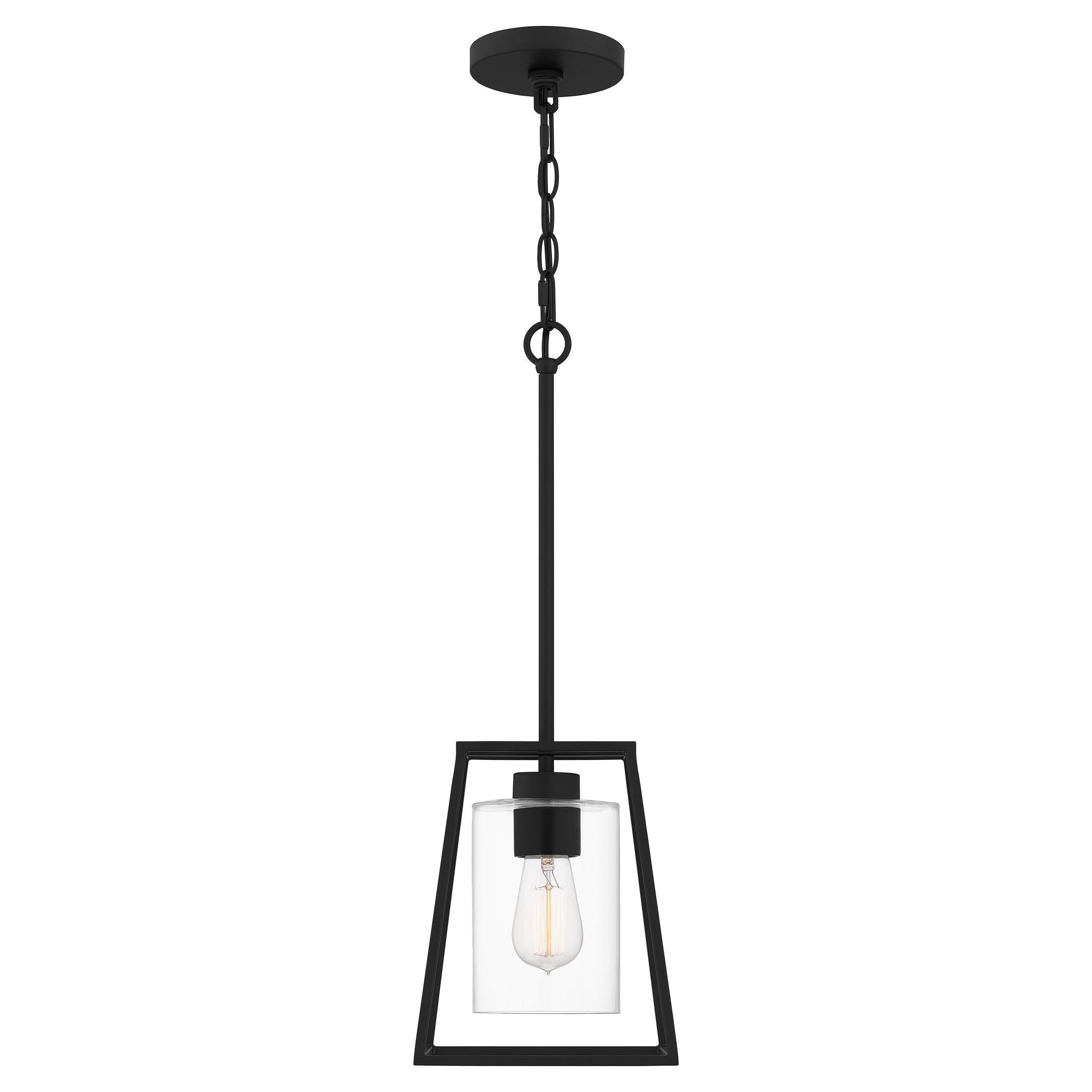 Quoizel Prescott Mini Pendant závěsné svítidlo černé
