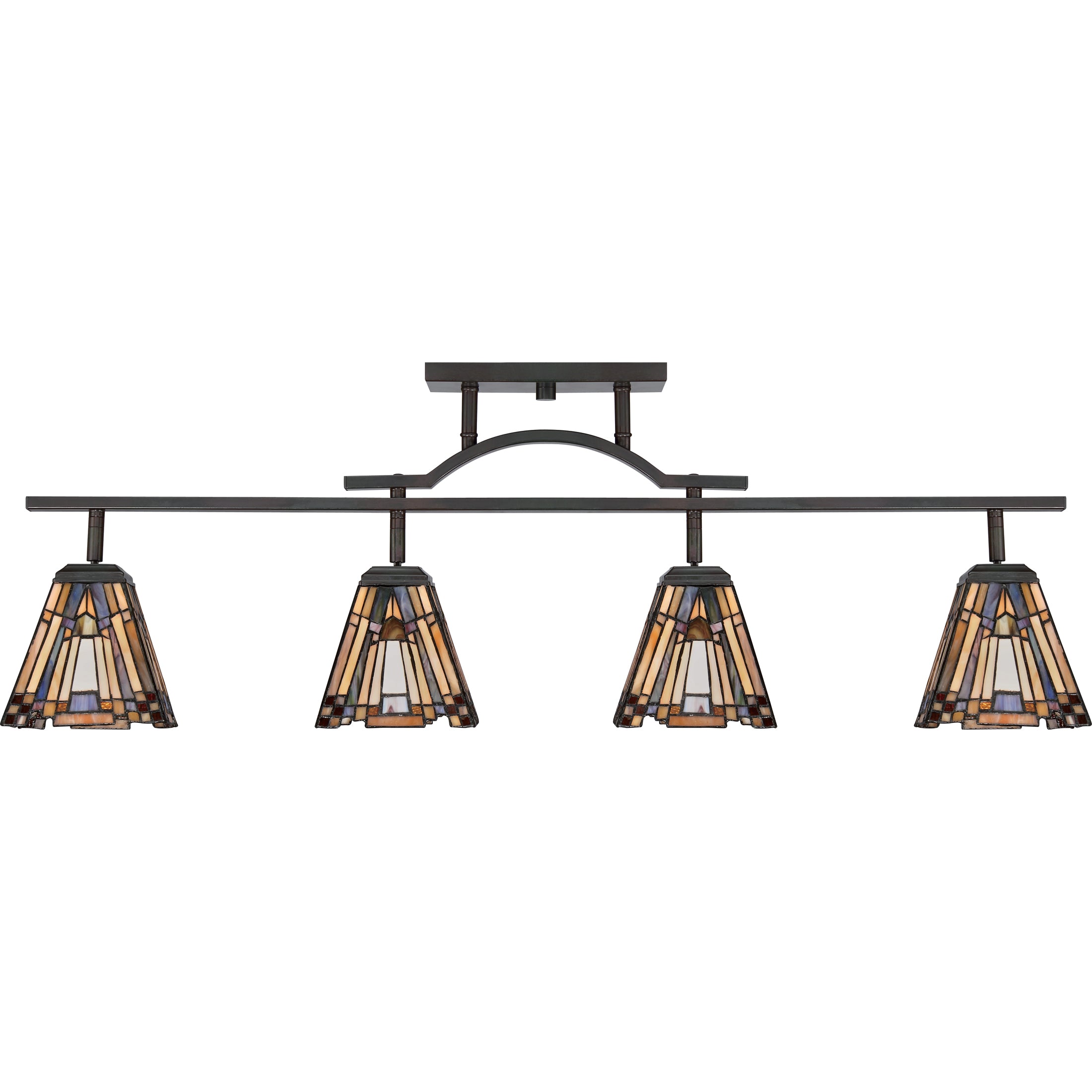 Quoizel Inglenook Track Light lištové svítidlo bronz vitráž