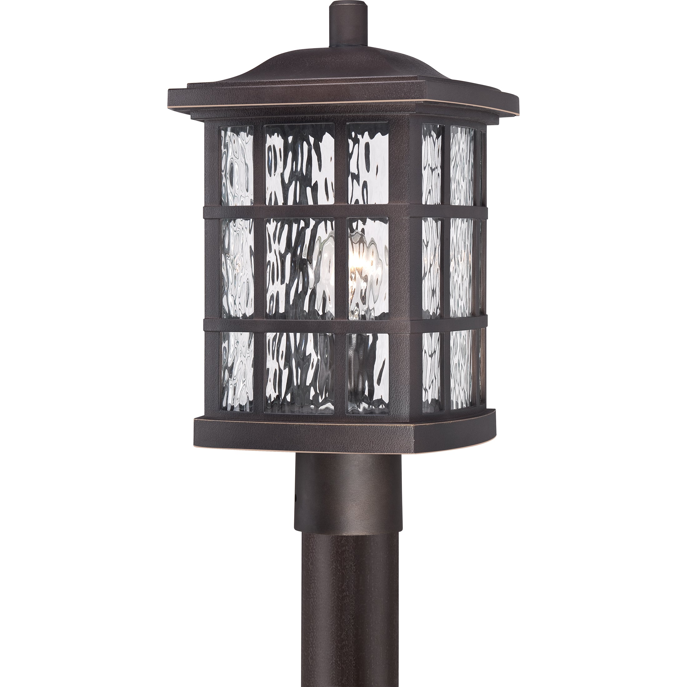 Quoizel Stonington venkovní sloupková lampa mystic black do exteriéru