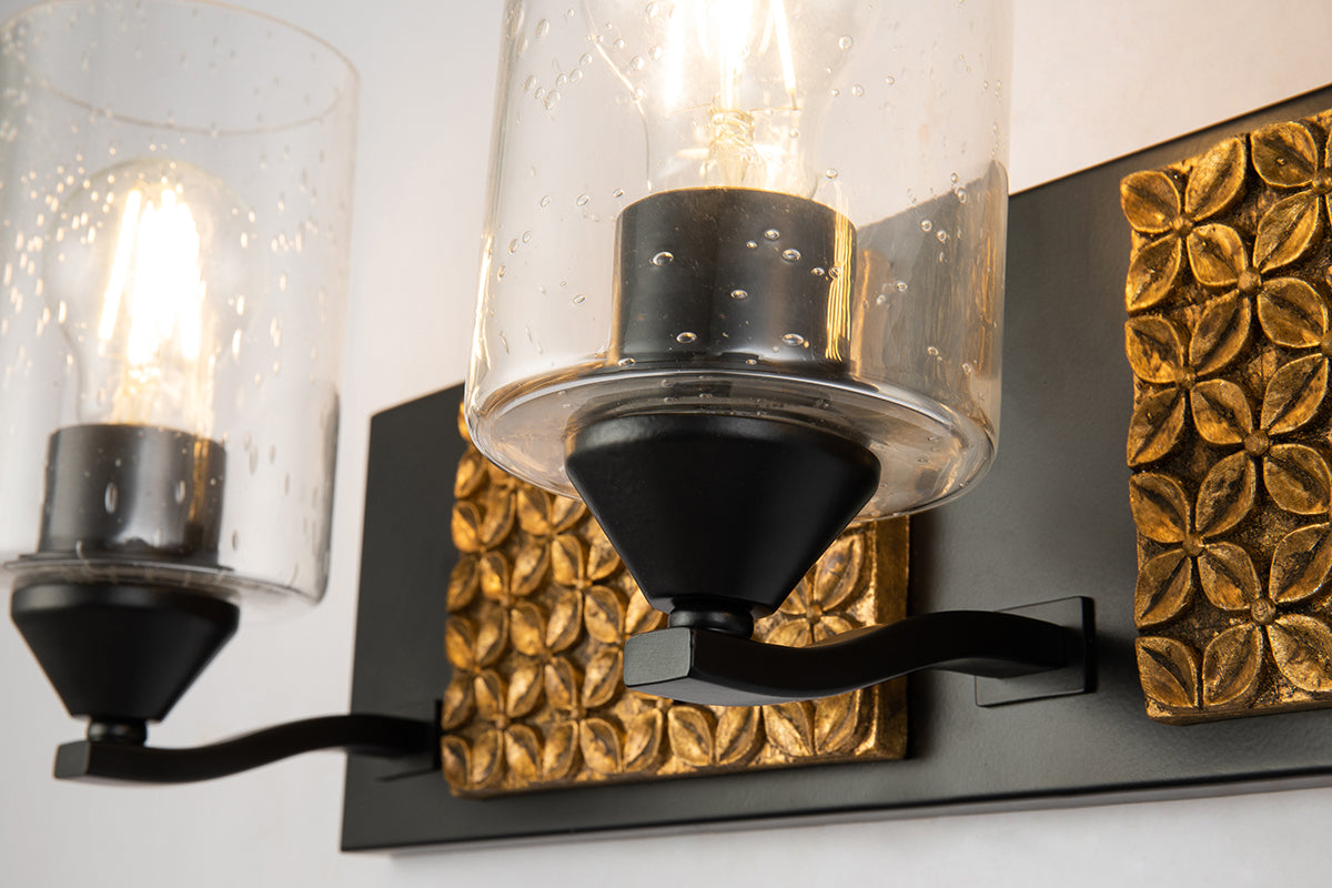 Gilded Nola Arcadia 3 Light koupelnové svítidlo čiré
