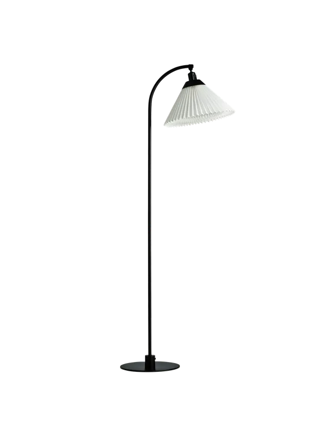 LE KLINT 368 stojací čtecí lampa černá ocel