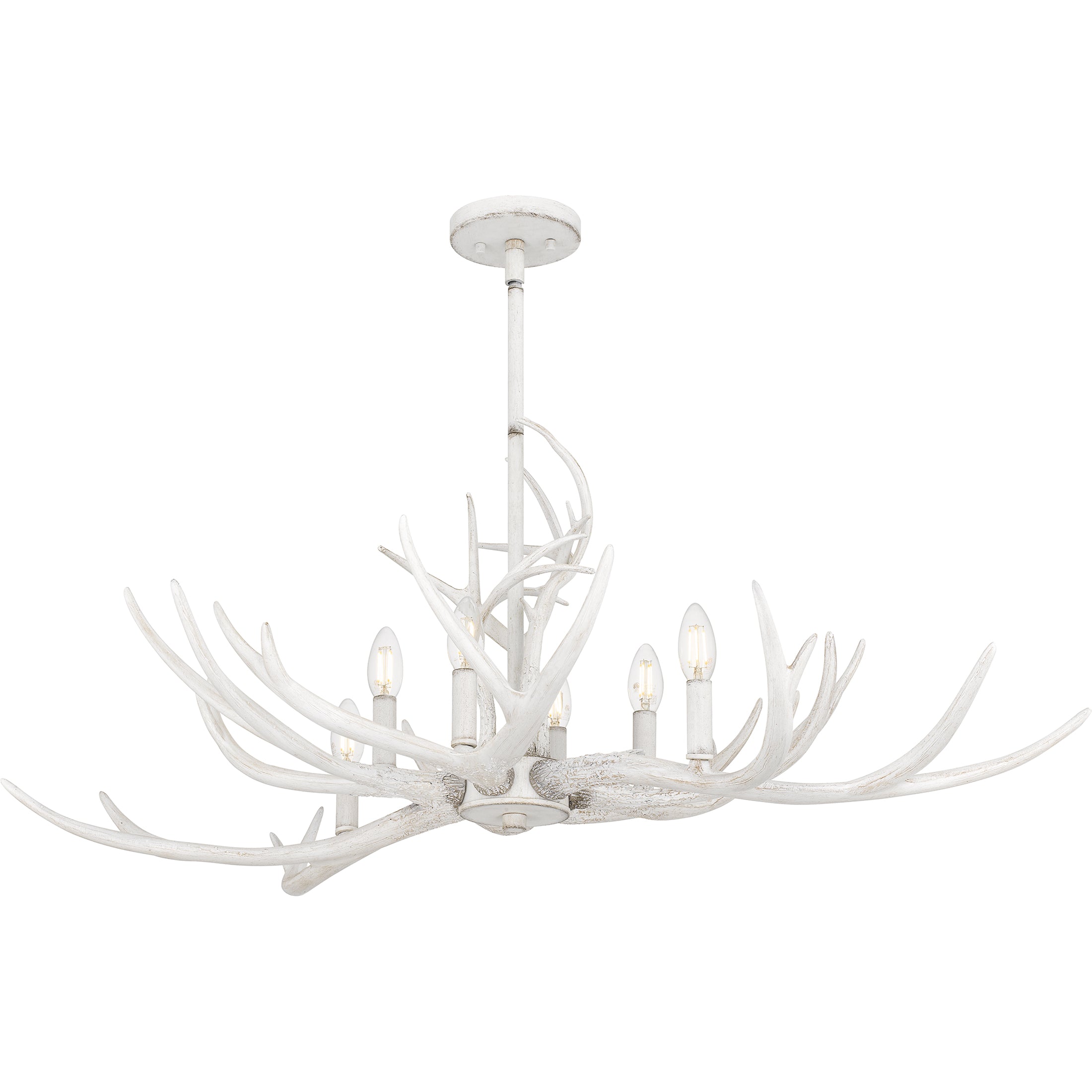 Quoizel Brosh ostrovní lustr antique white paroží