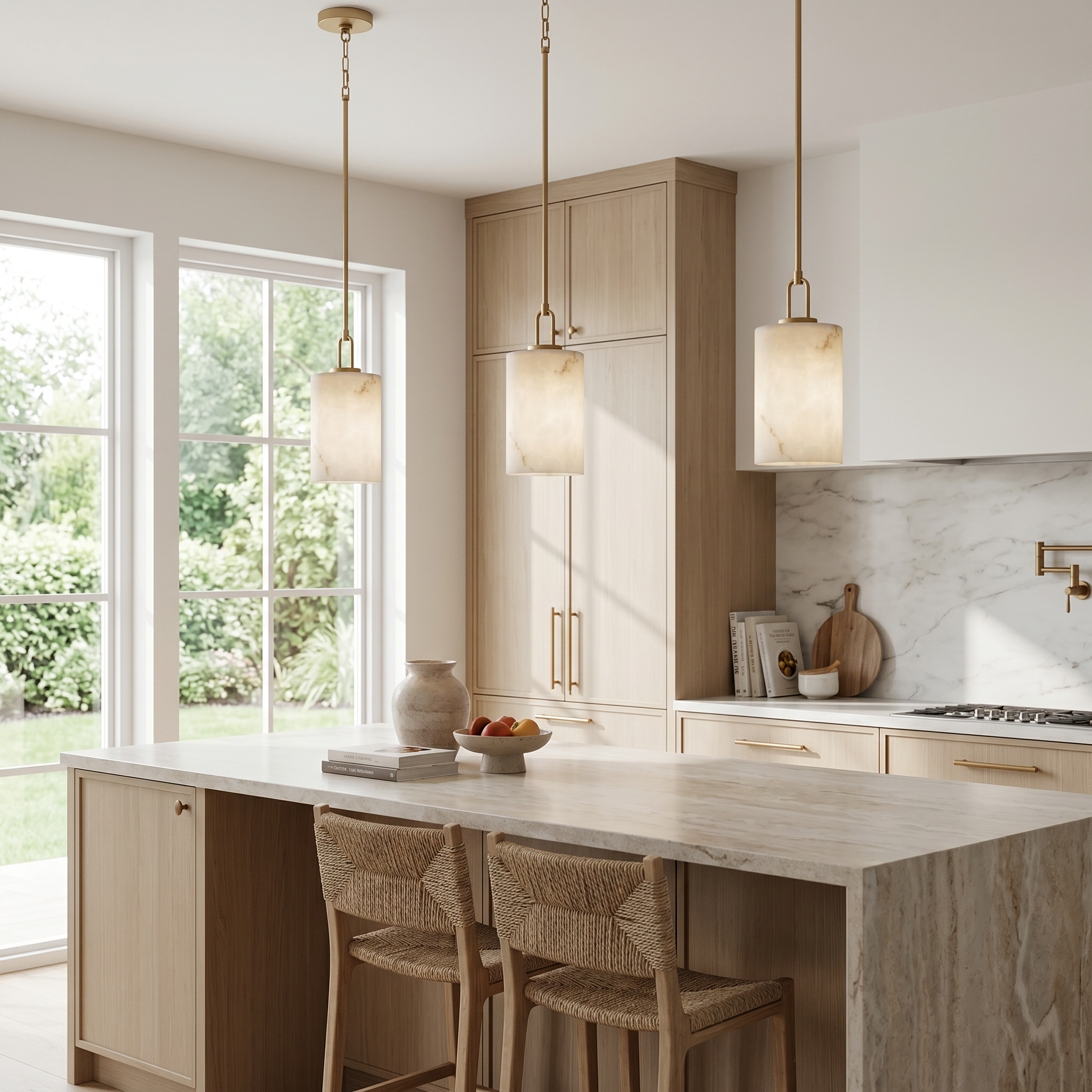 Quoizel Gianna Mini Pendant závěsné světlo bronze gold alabastr
