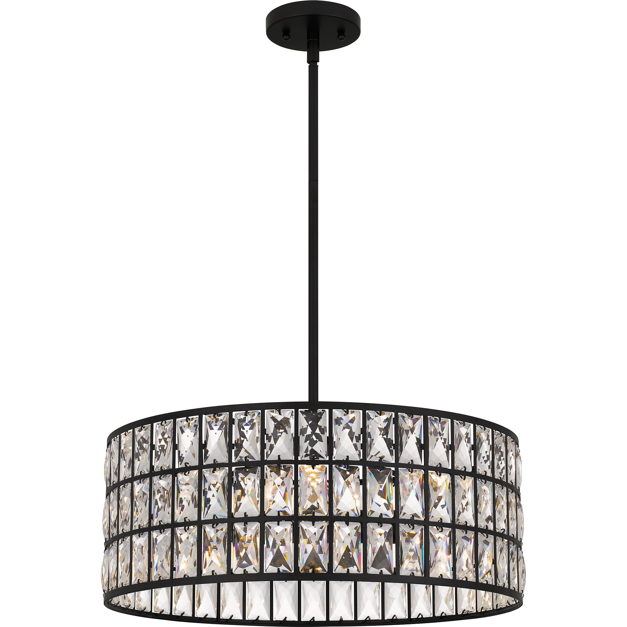 Quoizel Gibson Pendant závěsný lustr černá krystal