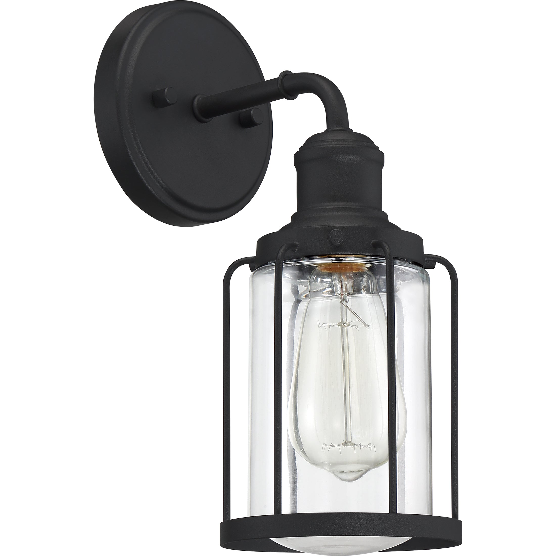 Quoizel Ludlow Wall Sconce nástěnná lampa černá klec