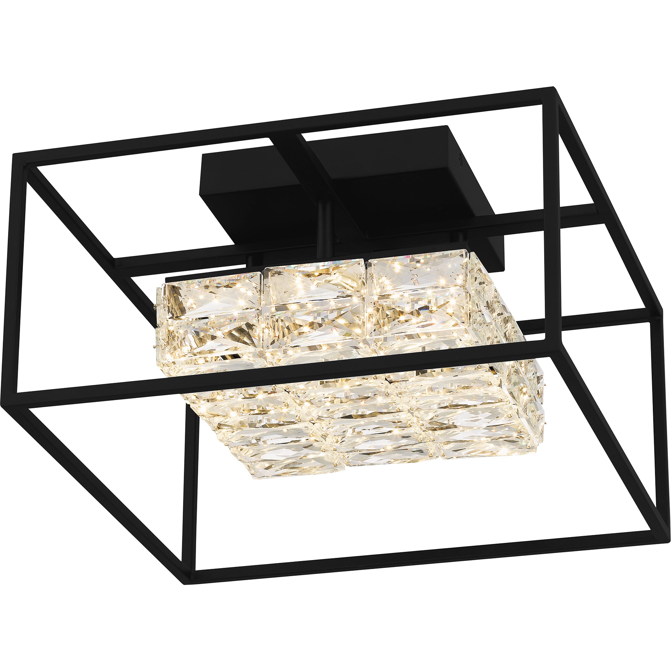 Quoizel Dazzle Semi-Flush Mount stropní svítidlo černá LED