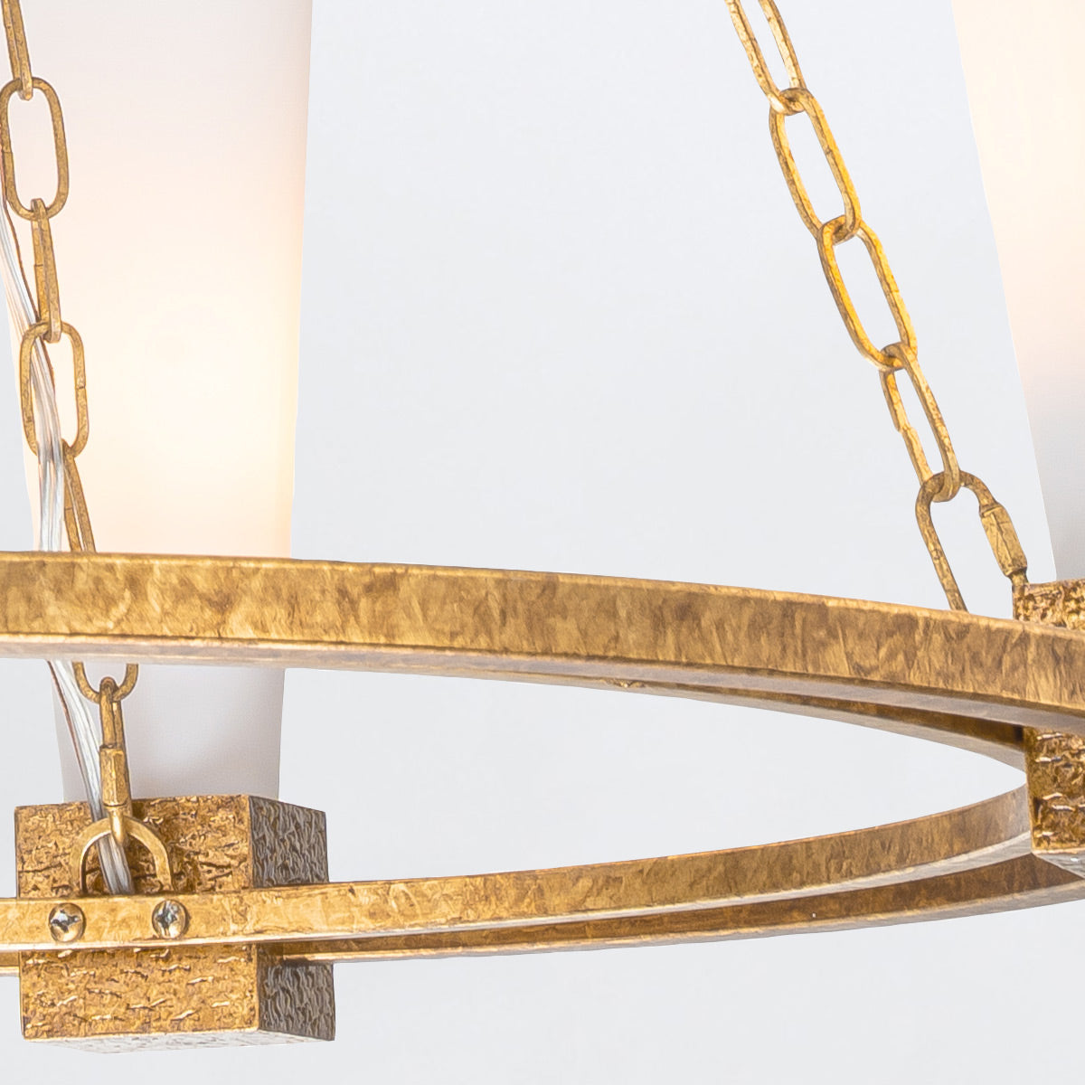 Gilded Nola Kristy 4 Light lustr starožitná zlatá