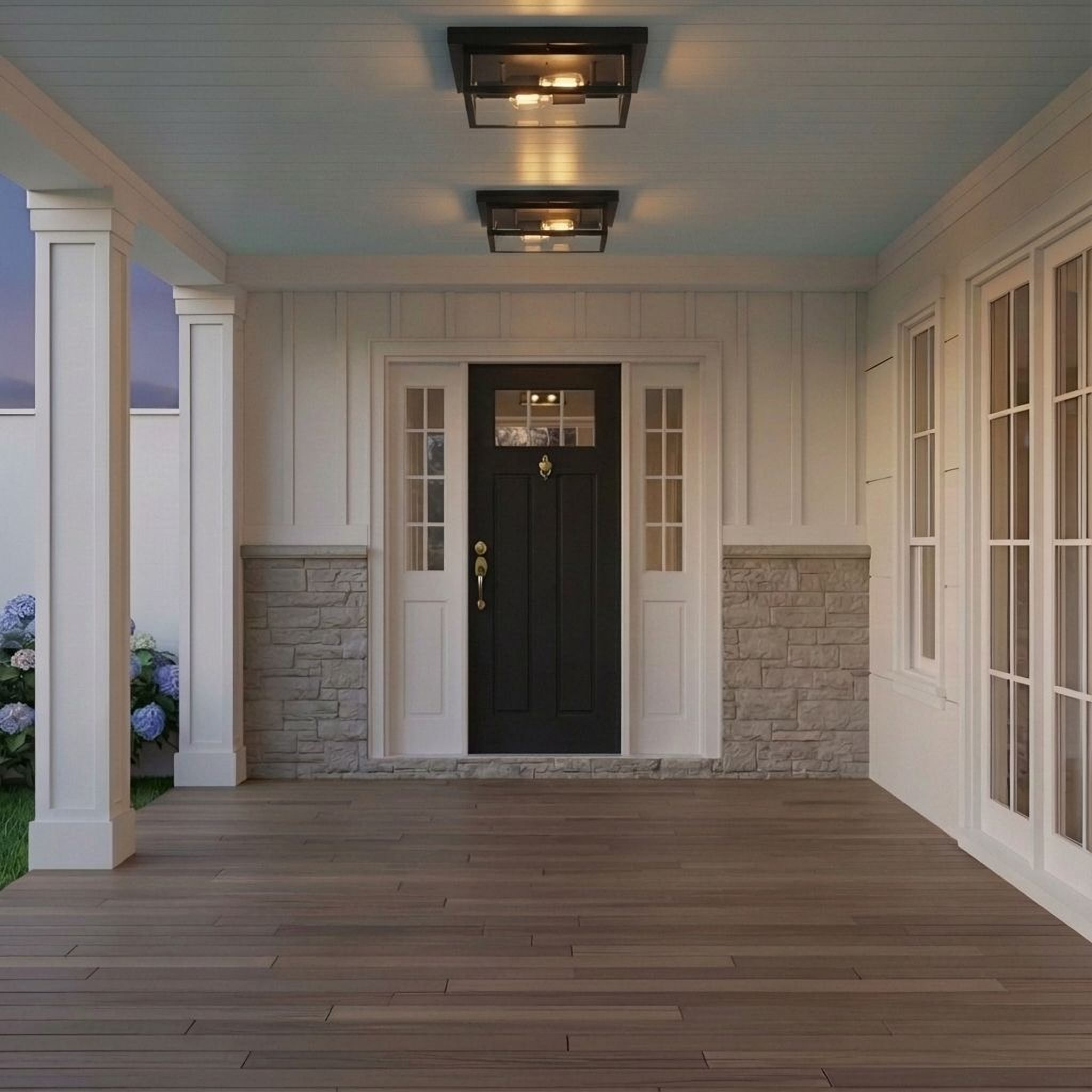 Quoizel Westover Outdoor Flush Mount venkovní černá