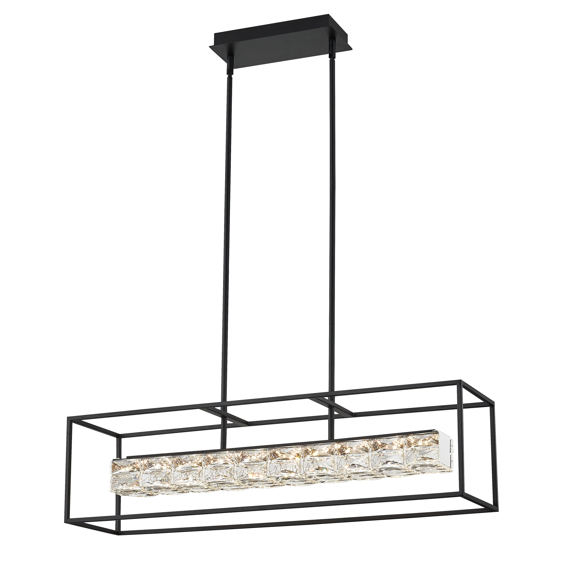Quoizel Dazzle lineární LED lustr nad ostrůvek