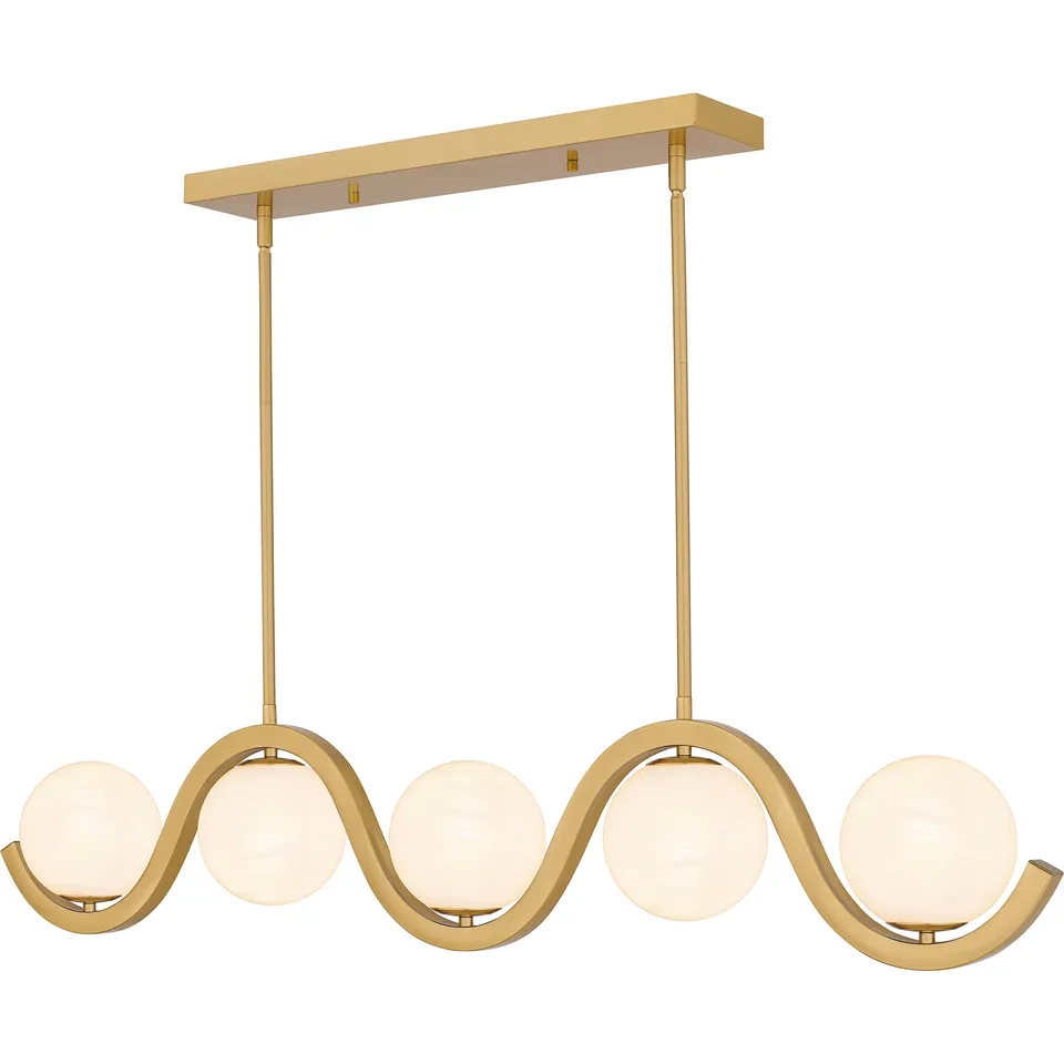 Quoizel Spherical Island Light lustr brushed nickel