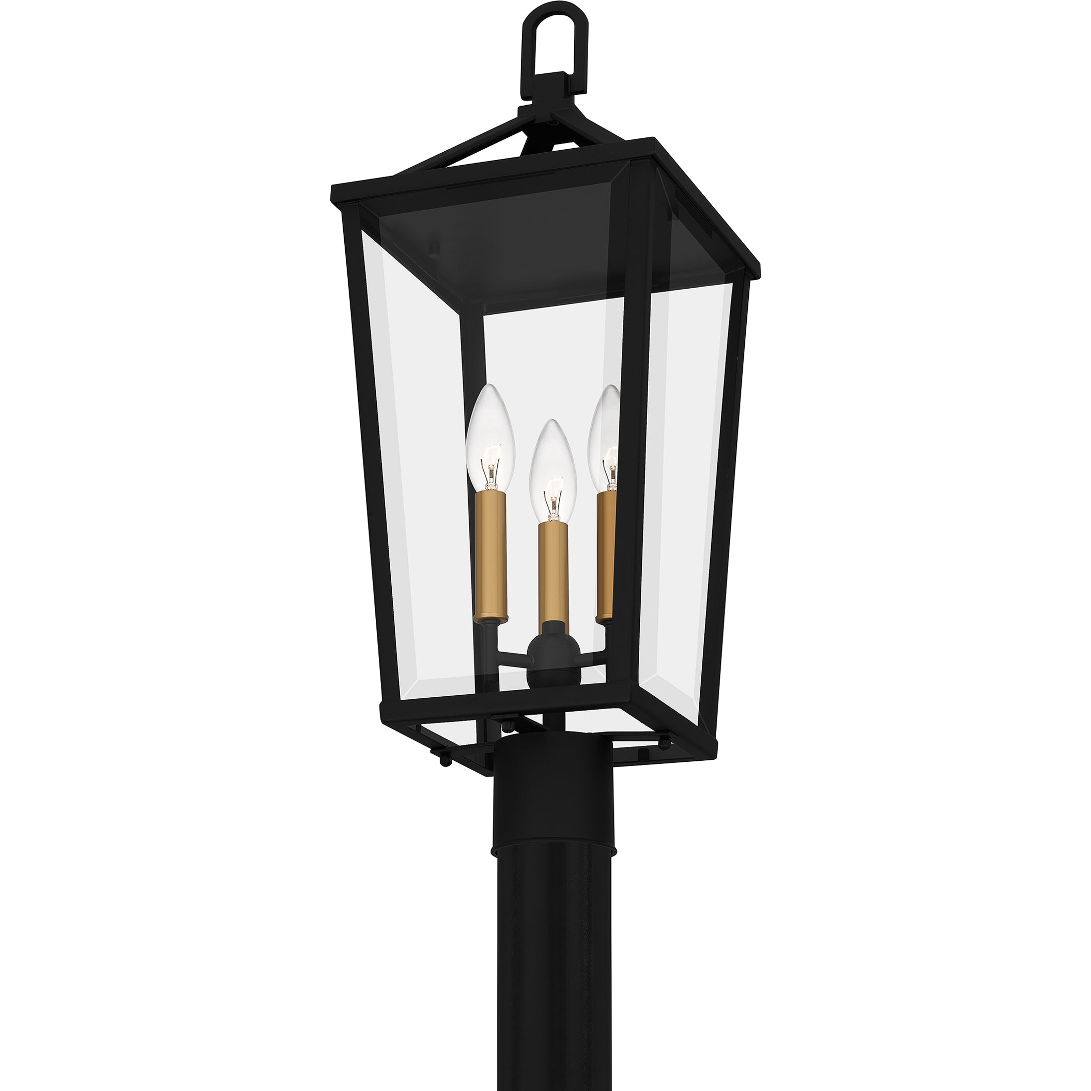 Quoizel Hull Post venkovní lampa black sloupková
