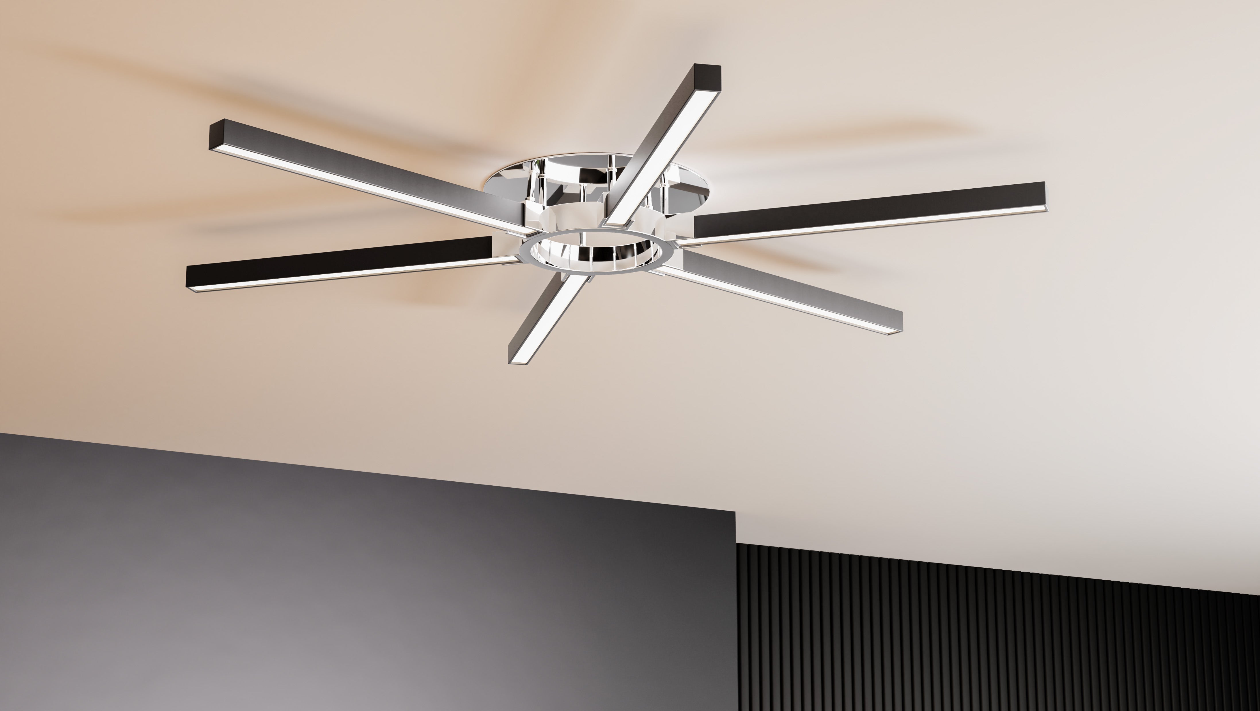 Quoizel Zealand Semi-Flush stropni LED svitidlo chrom