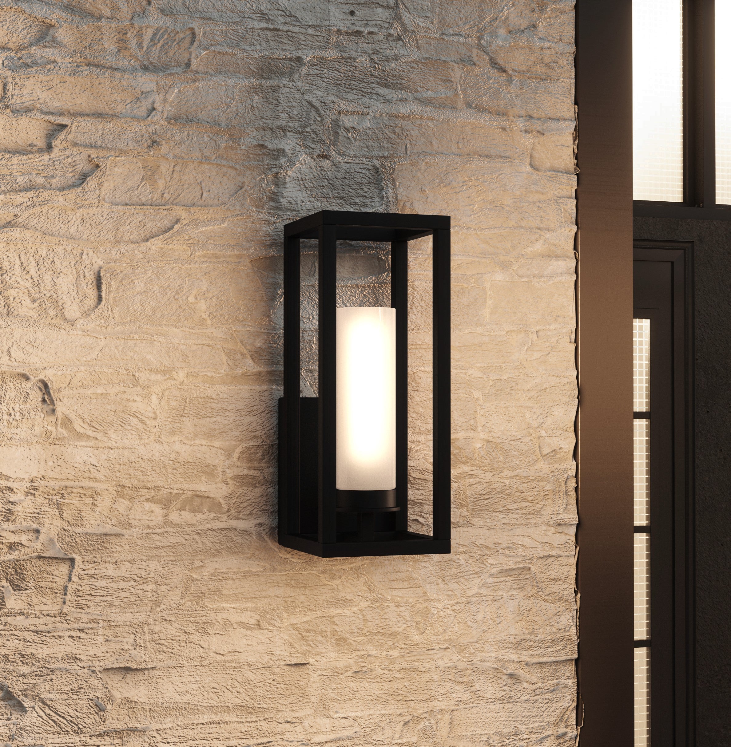 Quoizel Neville Wall Light venkovní svítidlo černá 32 cm