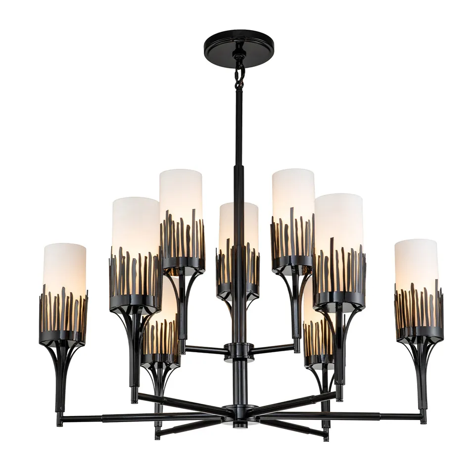 Gilded Nola Sawgrass 9 lustr černý lakovaný