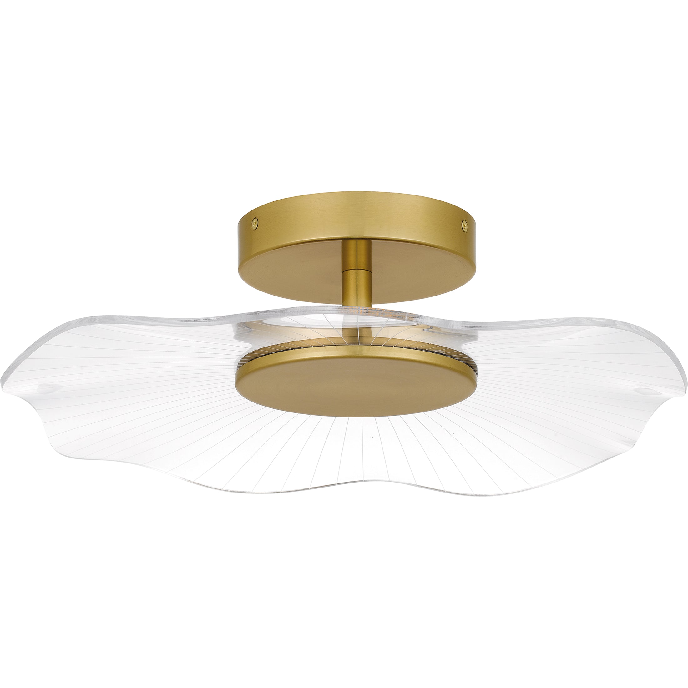 Quoizel Ibis Semi-Flush Mount stropní svítidlo zlatá LED