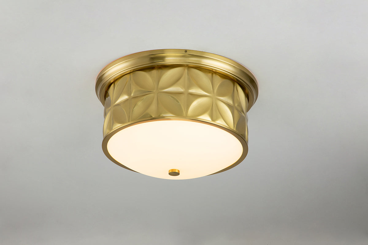 Gilded Nola Epsilon 3 Light stropní svítidlo mosazné