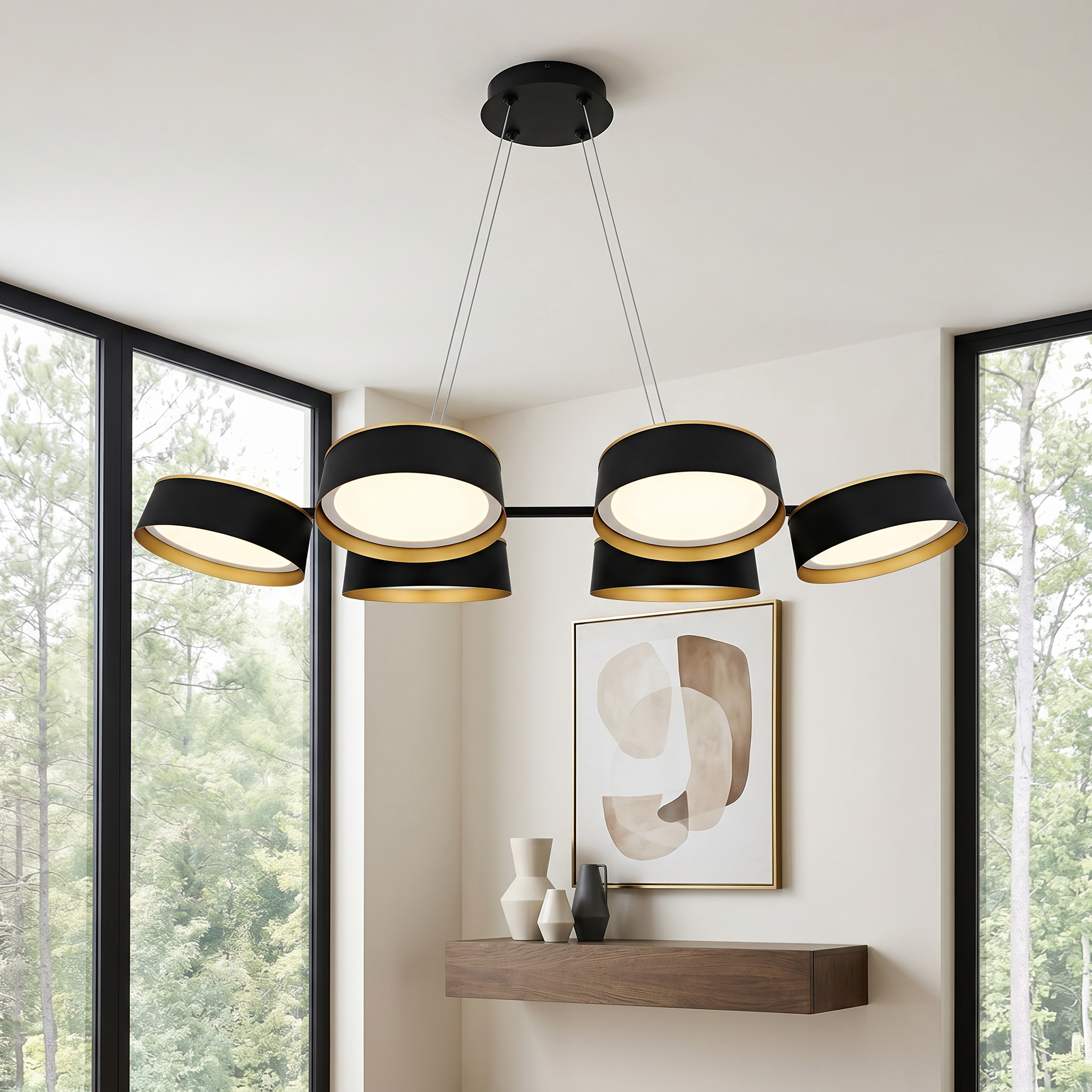 Quoizel Byrnes Island Light lineární lustr matte black