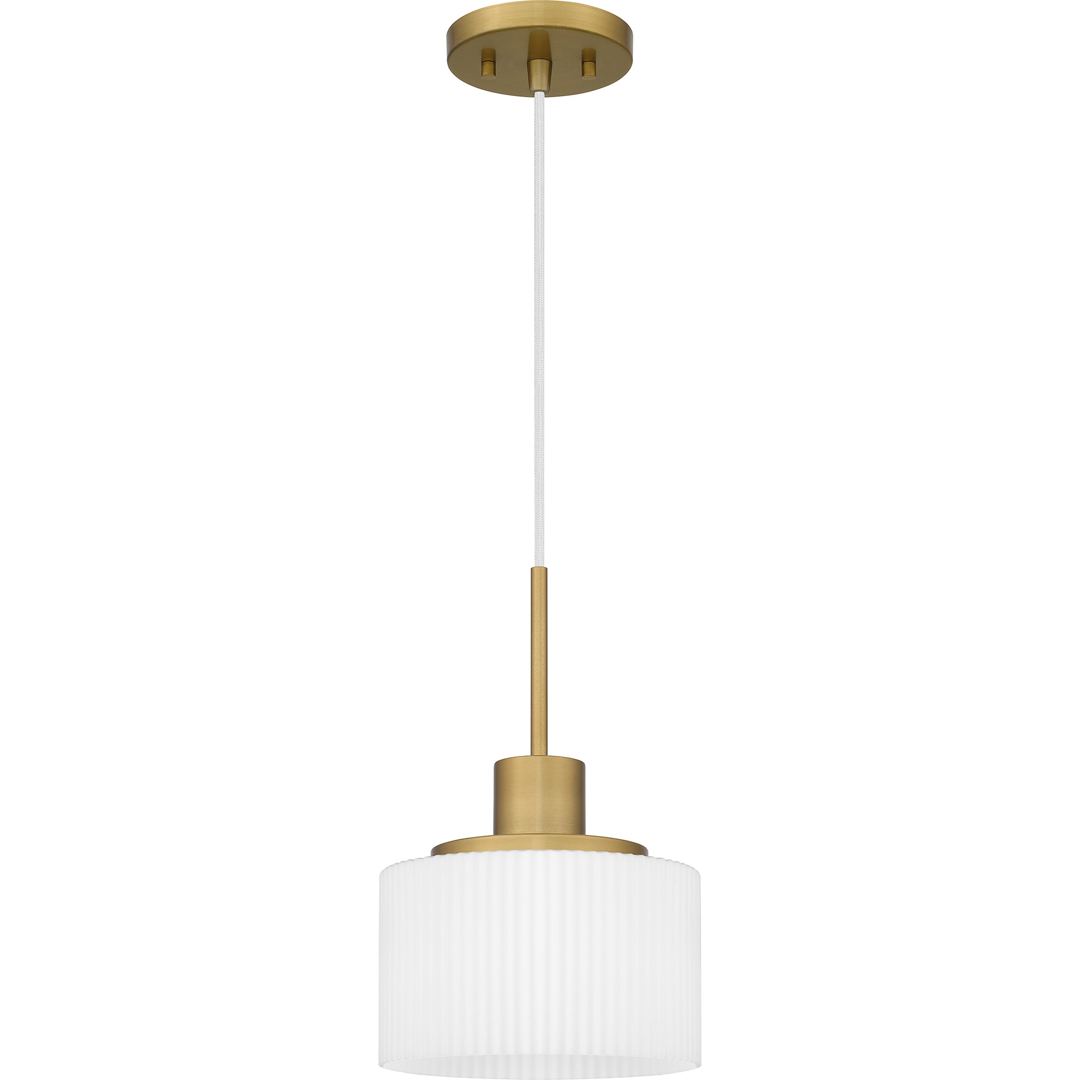 Quoizel Callahan Mini Pendant svítidlo aged brass opál