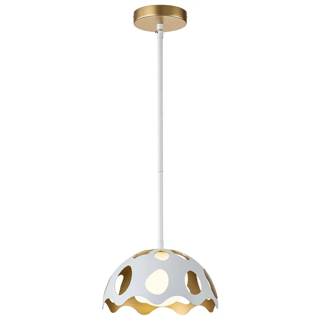 Gilded Nola Pebbles závěsné svítidlo bílá zlato 25 cm