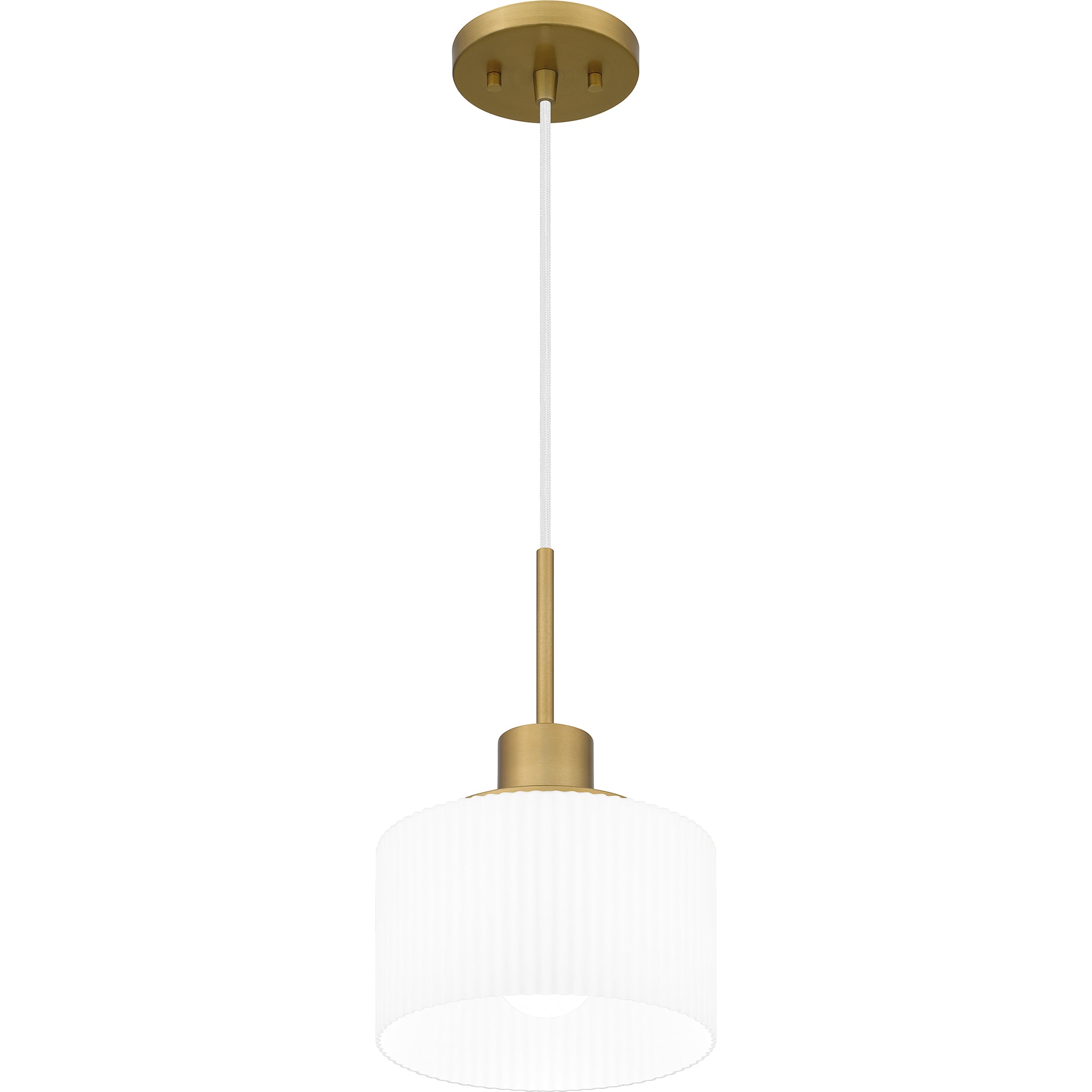 Quoizel Callahan Mini Pendant svítidlo aged brass opál