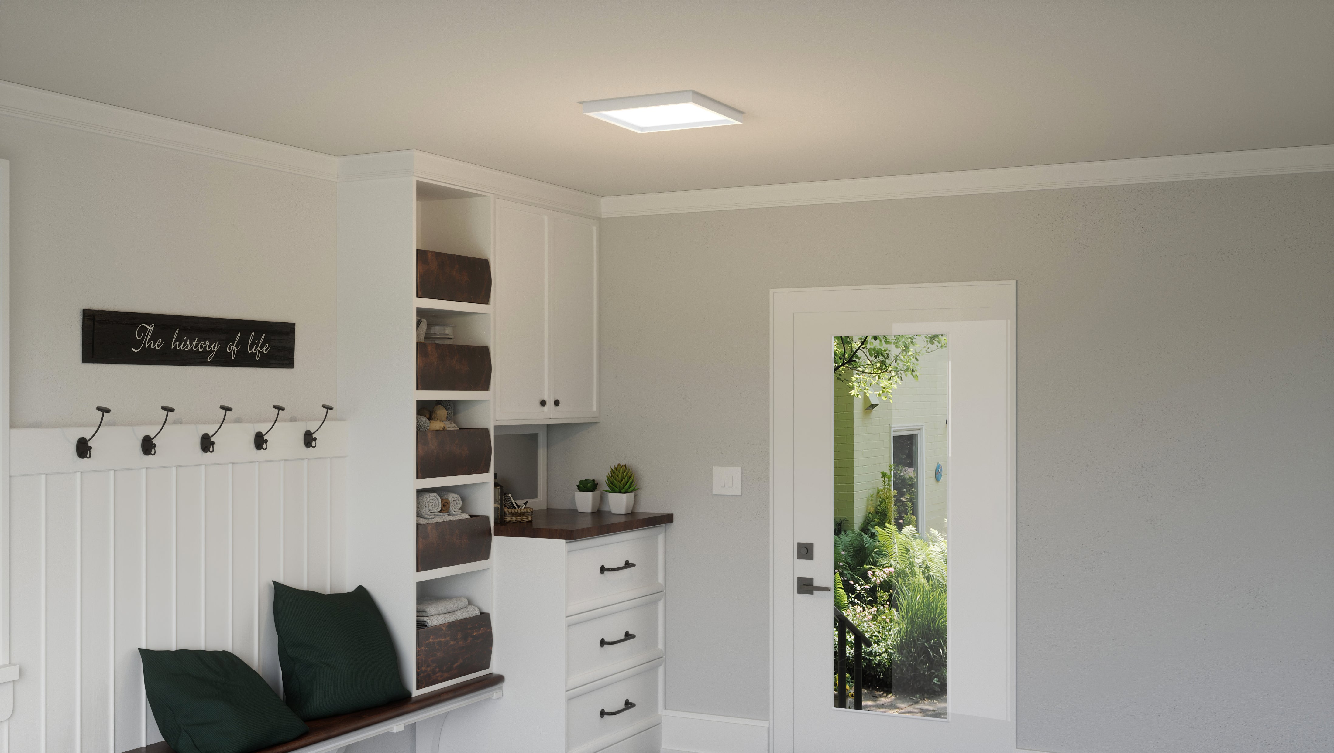 Quoizel Outskirts stropní svítídlo 15" earth black LED