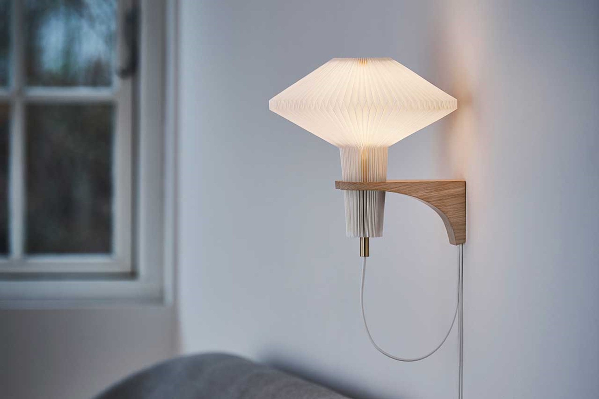Le Klint 204 Mushroom nástěnná lampa světlý dub