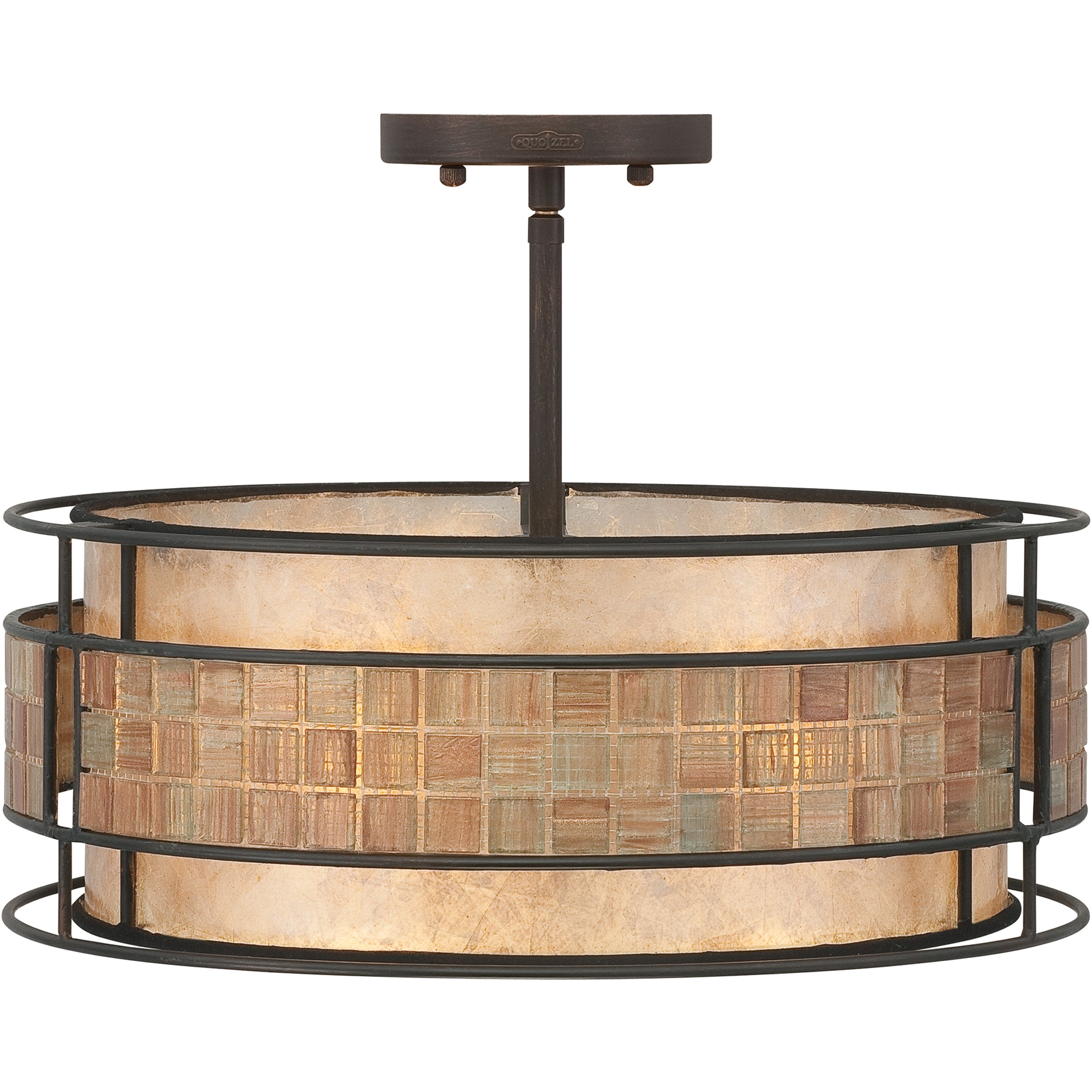 Quoizel Laguna Semi-Flush stropní svítidlo měděné