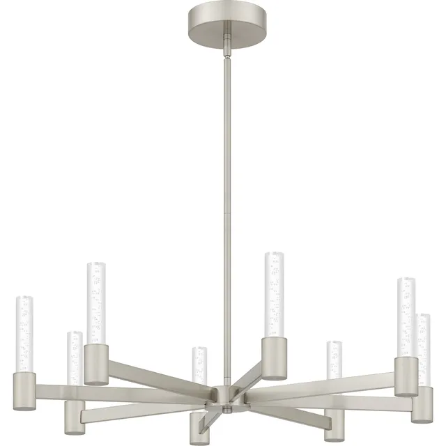 Quoizel Adler Chandelier lustr Matte Black akryl LED