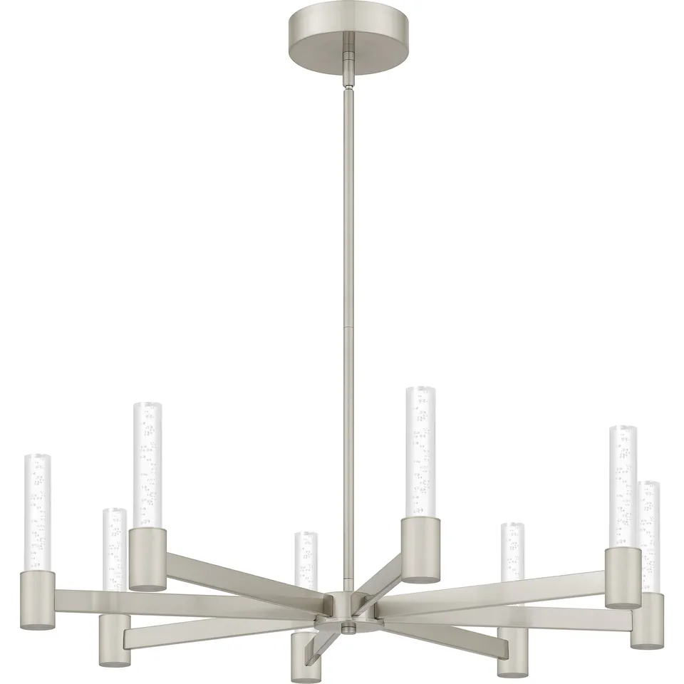 Quoizel Adler Chandelier lustr Matte Black akryl LED