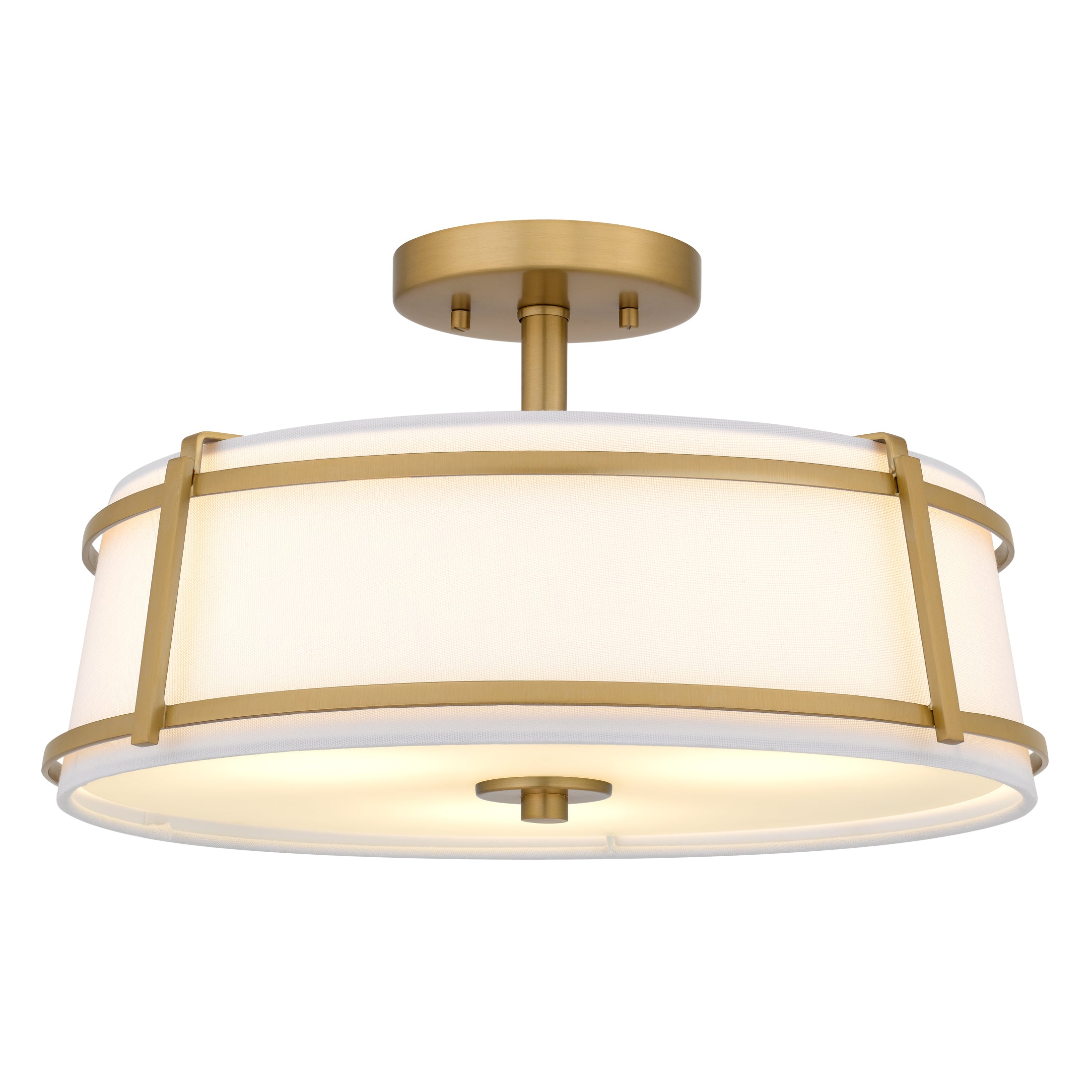 Quoizel Sloane stropní svítídlo Brushed Nickel látka