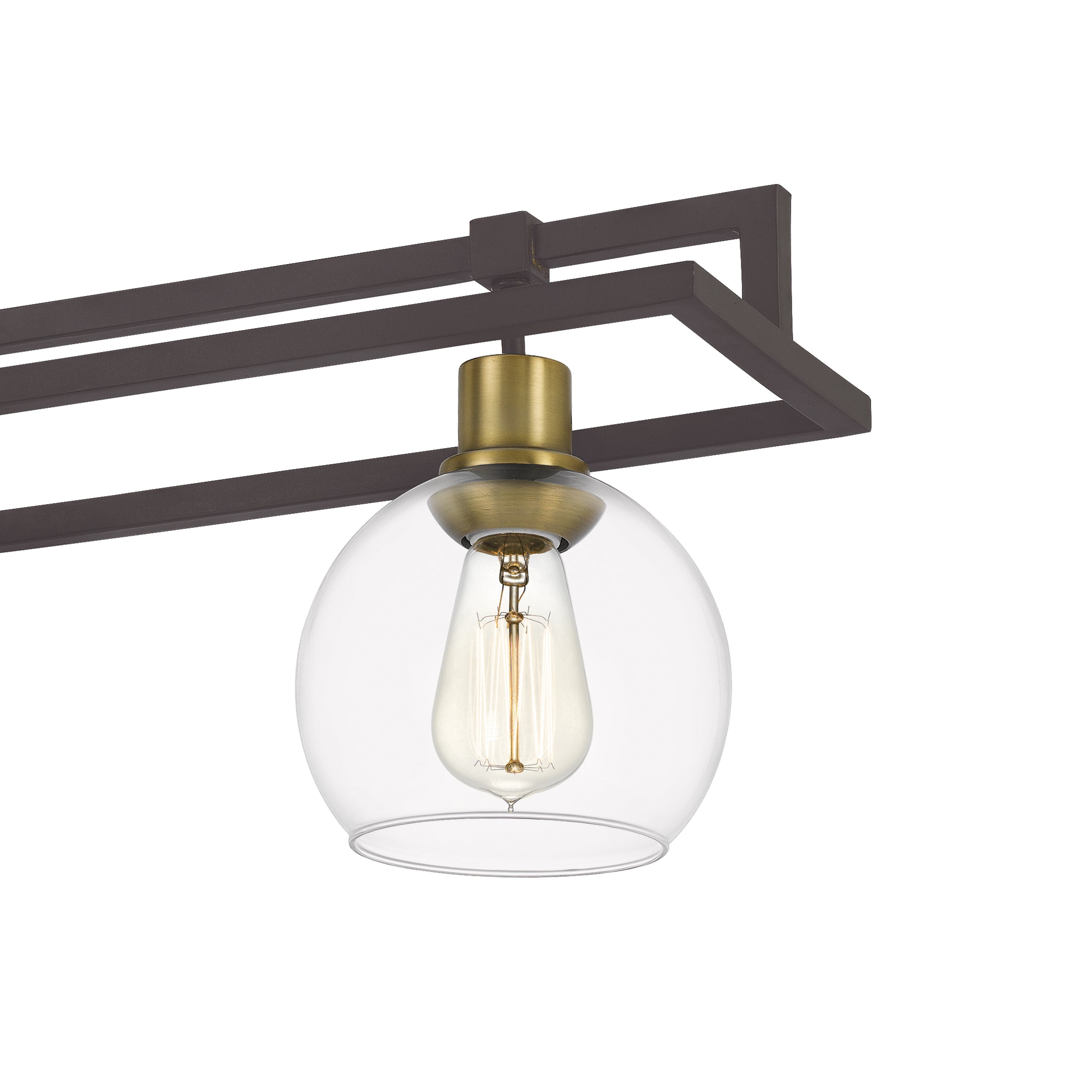 Quoizel Dobbs Island Light lustr old bronze skleněné globusy