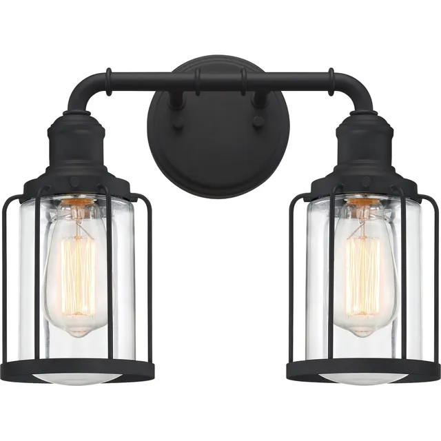 Quoizel Ludlow koupelnová lampa 3 světla černá